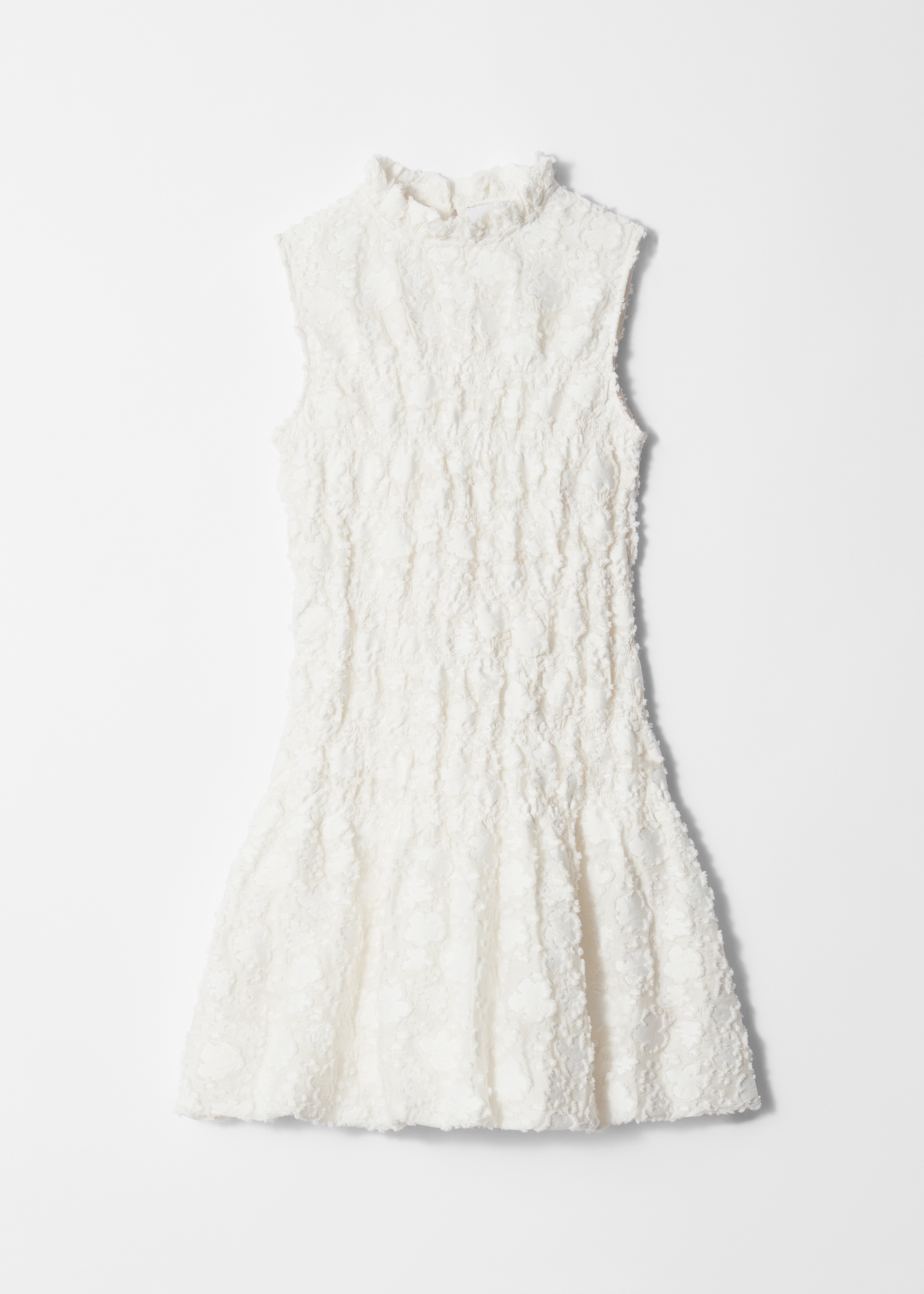 Smock mini ruha - White/Sárga/Virágmintás