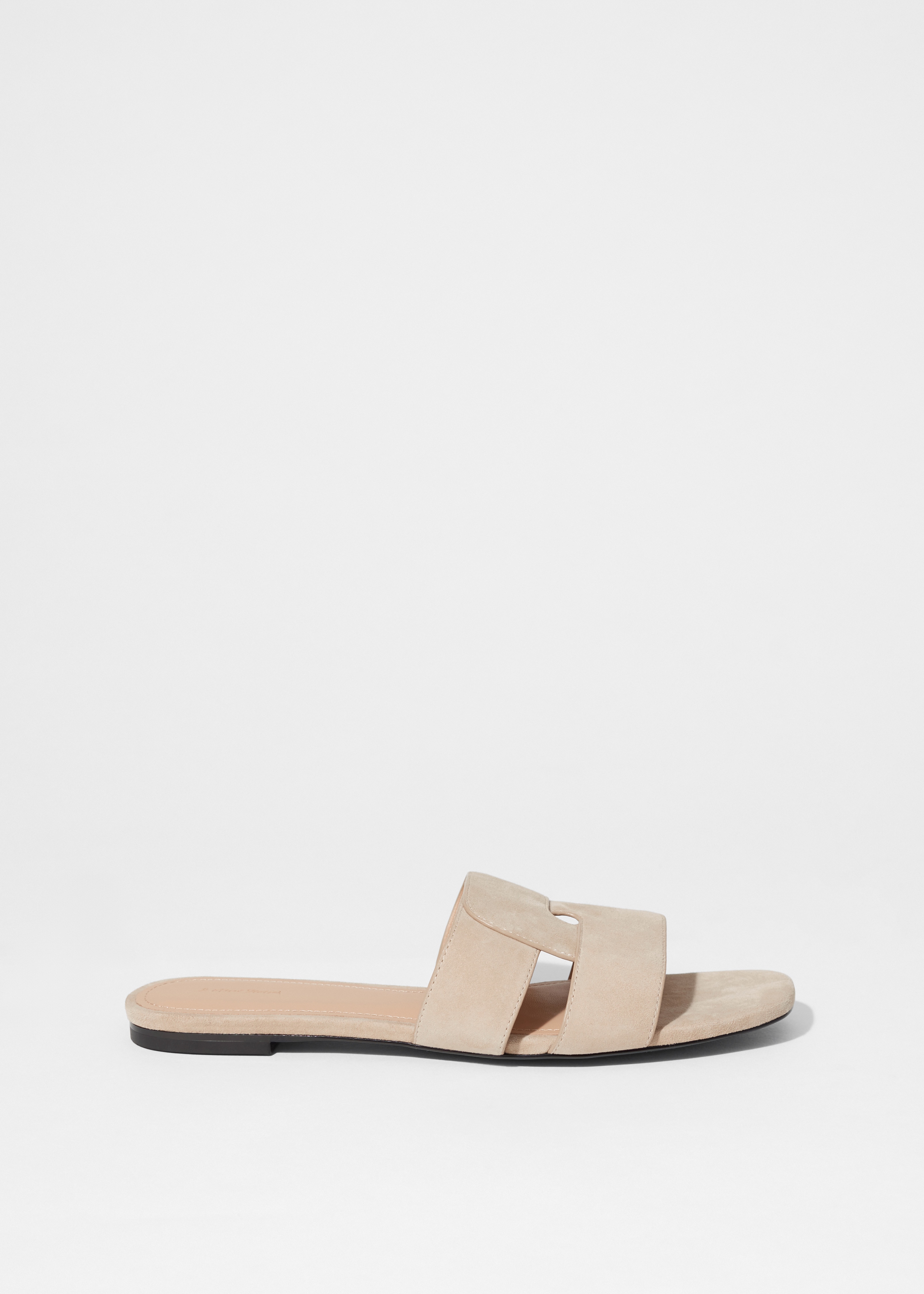 Mules en cuir - Beige clair/Imprimé zèbre brun/Cognac/Noir