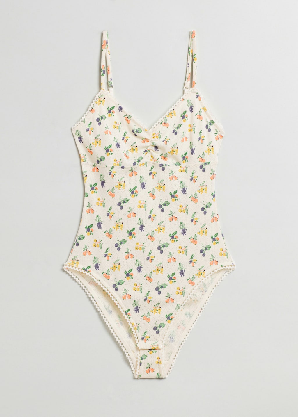 Soft Pointelle Cotton Bodysuit - Cream - Still Life