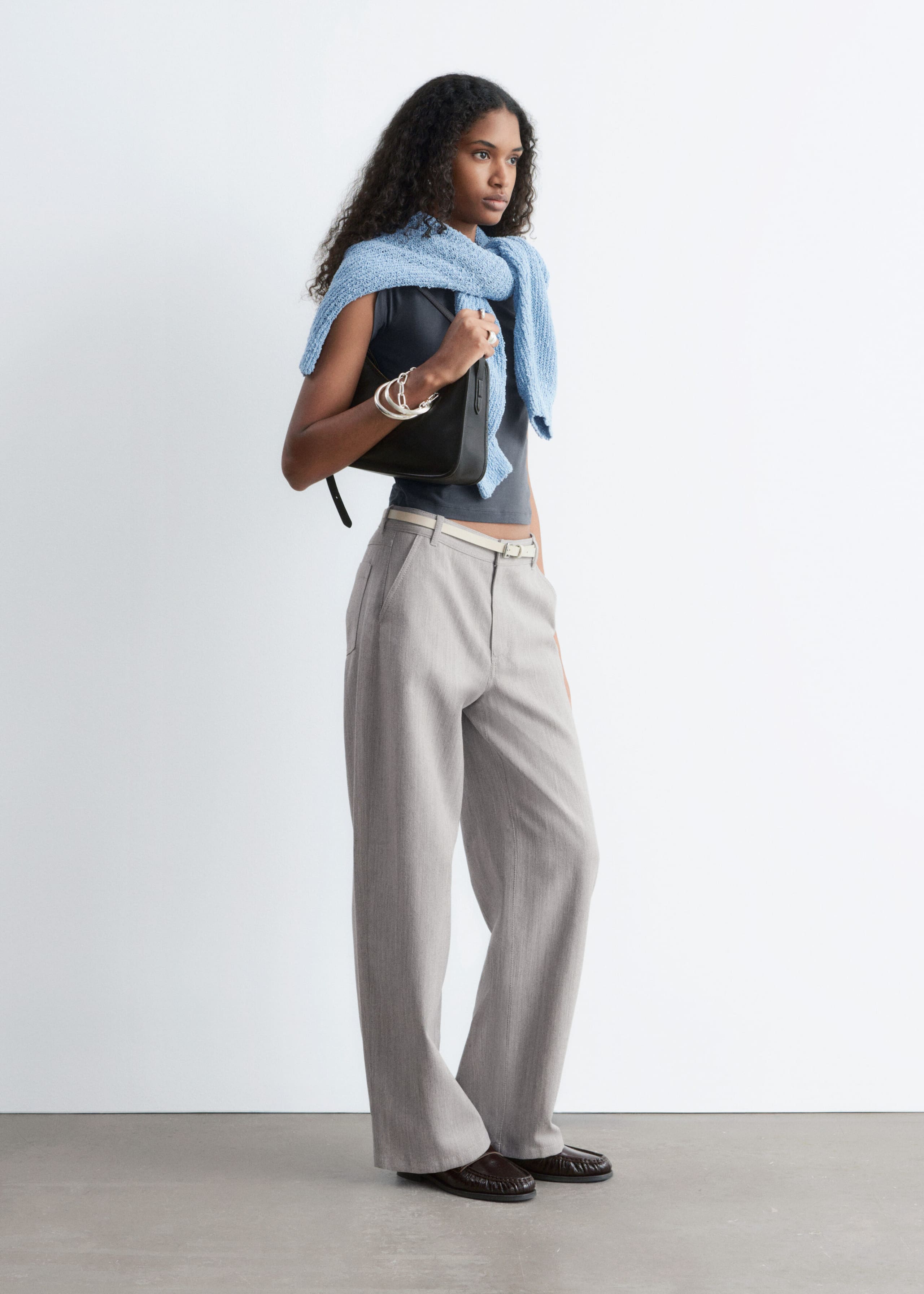 Image of Pantalon large en laine