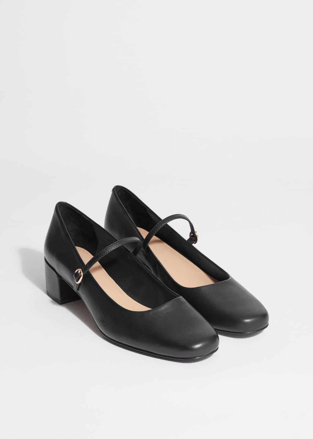 Mary-Jane-Pumps aus Leder - Schwarz - Stillleben