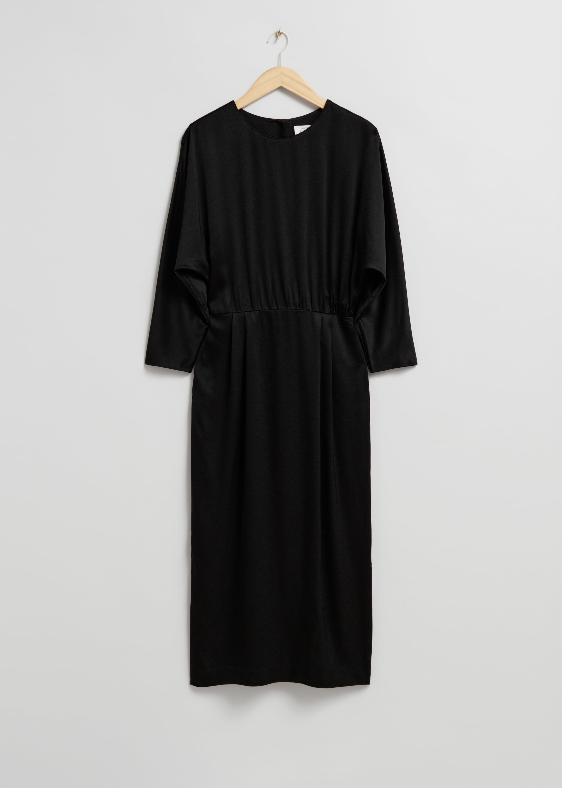 Grotere afbeelding bekijken: Midi-jurk met open rug - Zwart - DAMES | H&M NL 1