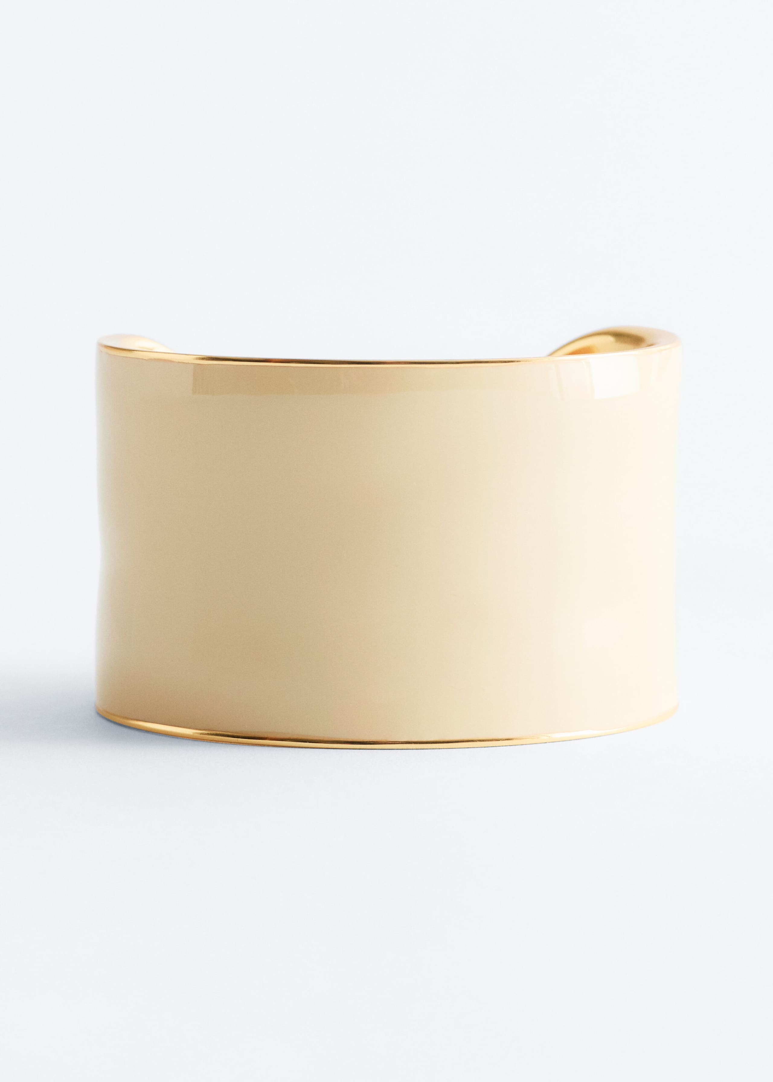 Two-Tone Cuff Bracelet - Black/Gold - Still Life