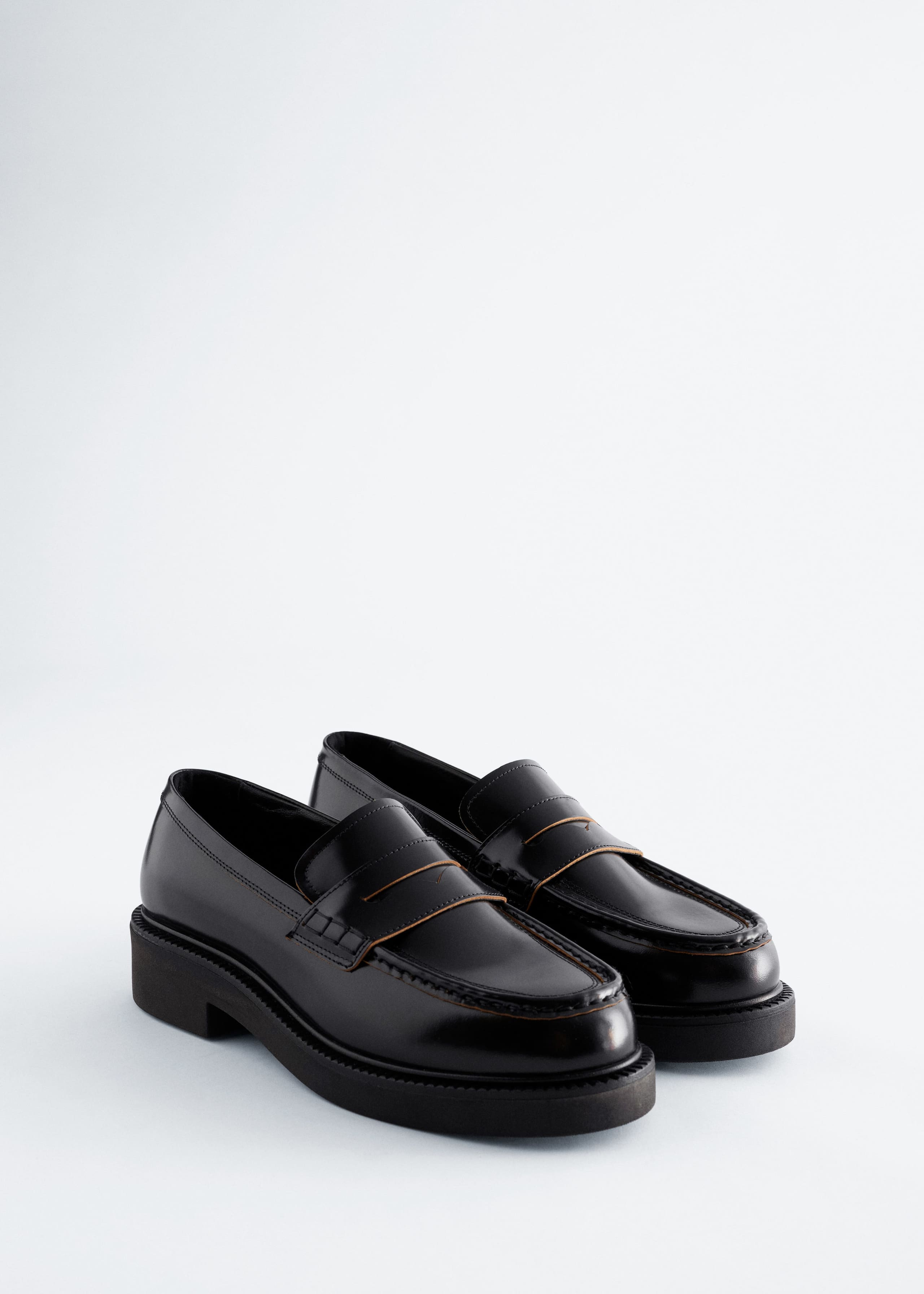 Image of Chunky Leather Loafers