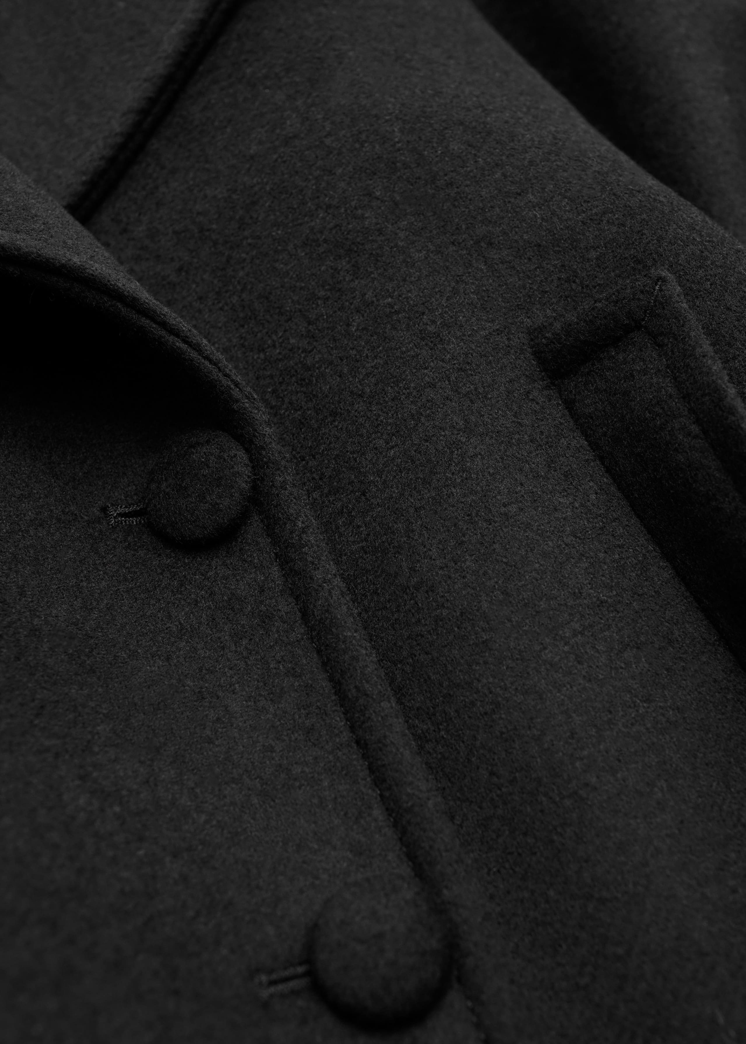 Cropped Pea Coat - {{variantName}} - Descriptive Detail