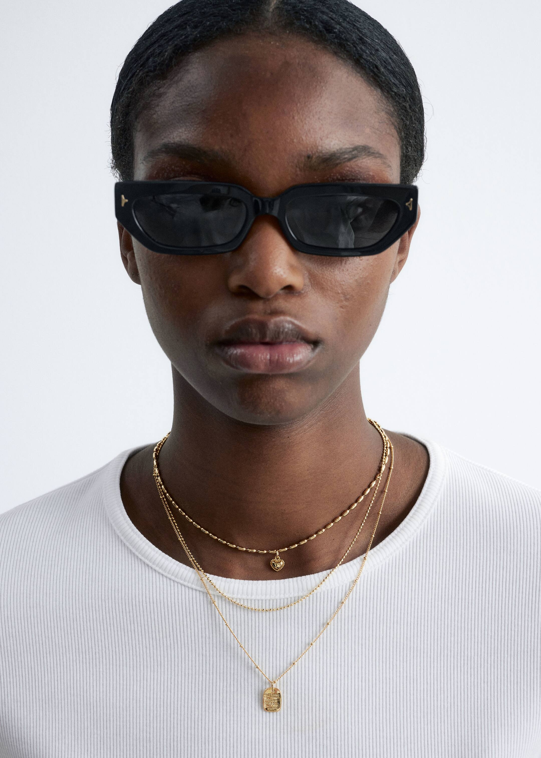 Ver imagem maior: Colar de camadas com pingente - Dourado - SENHORA | H&M PT 1