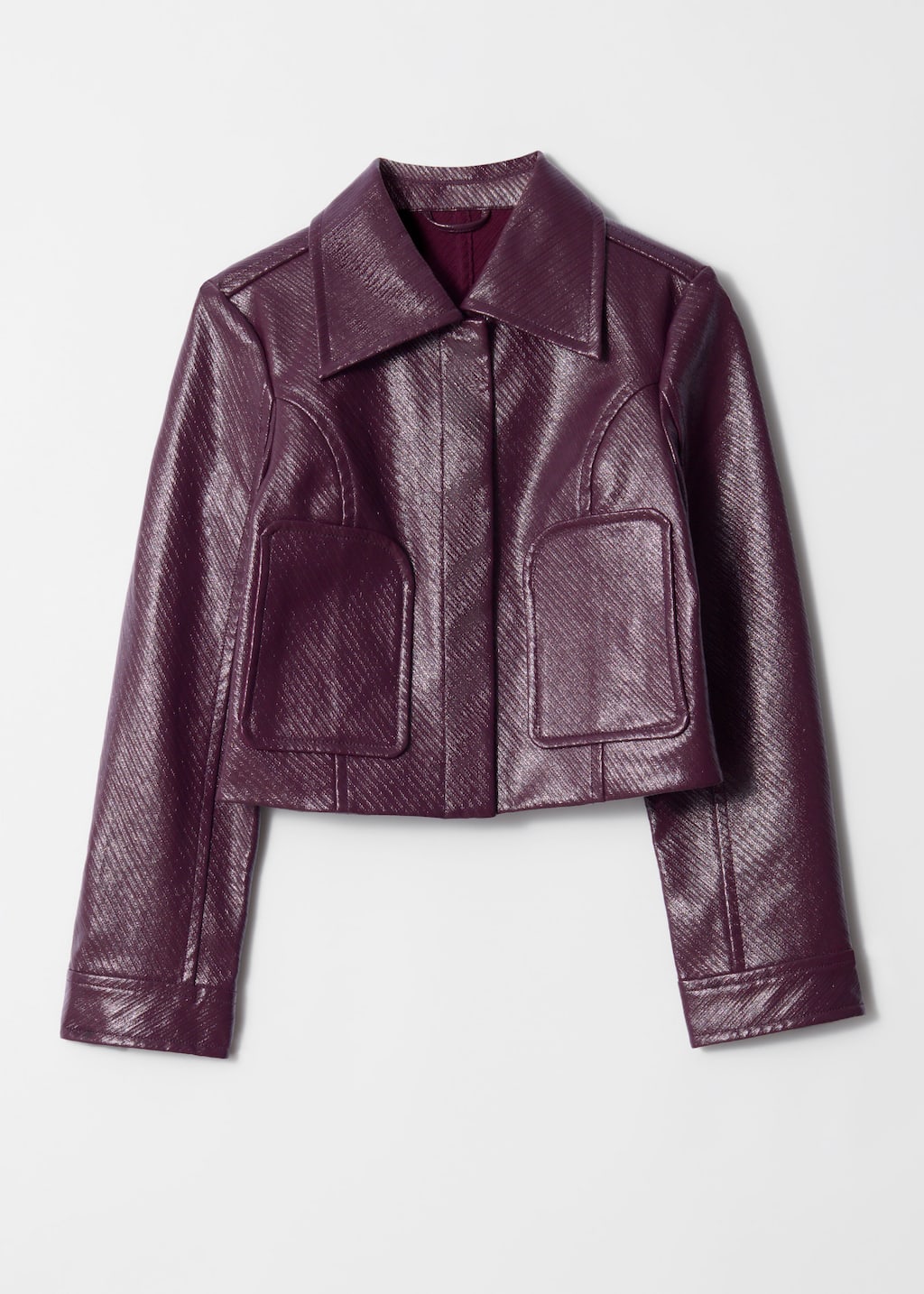 Image of Cropped Patch-Pocket Jacket