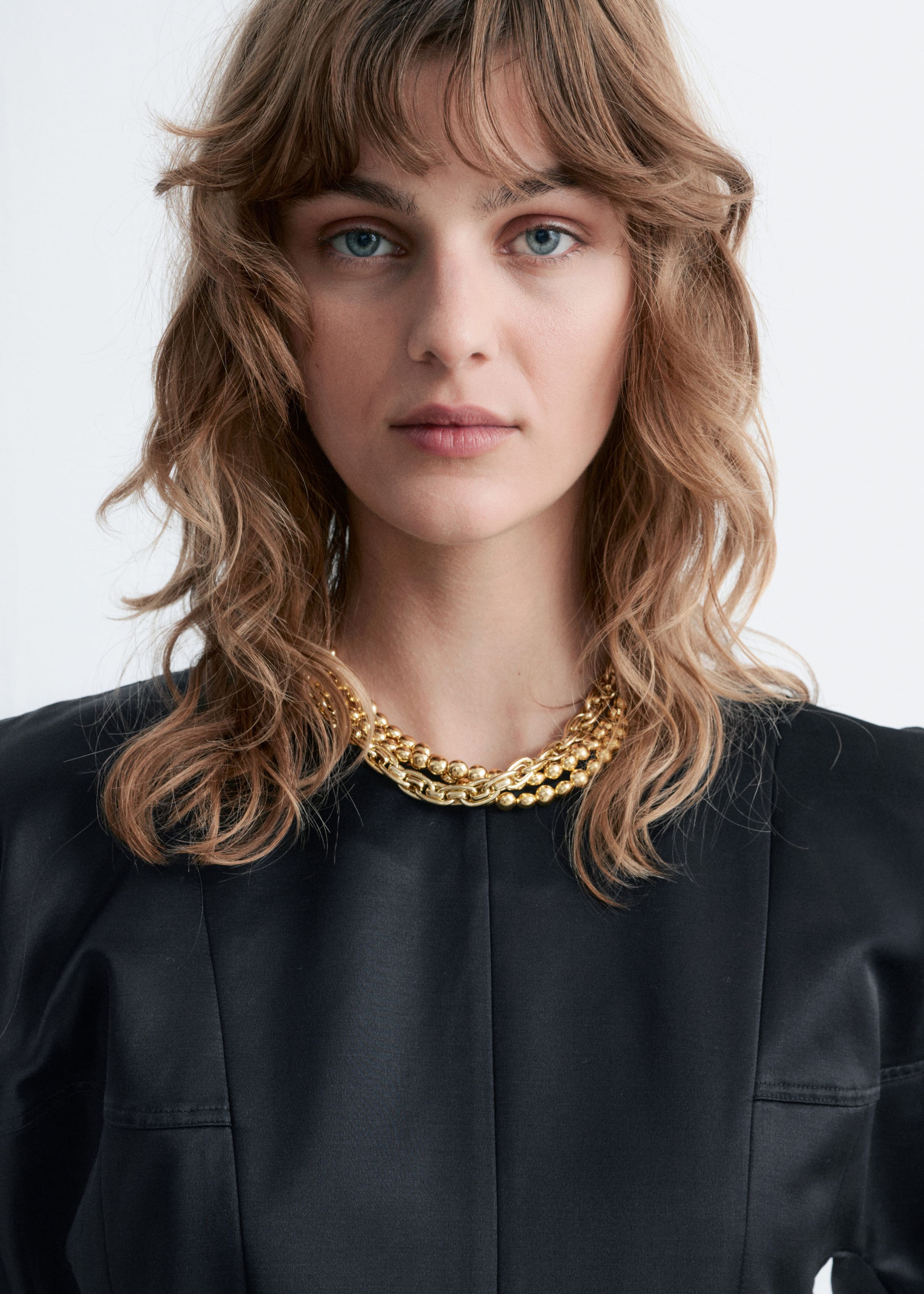 Image of Satin Puff-Sleeve Top