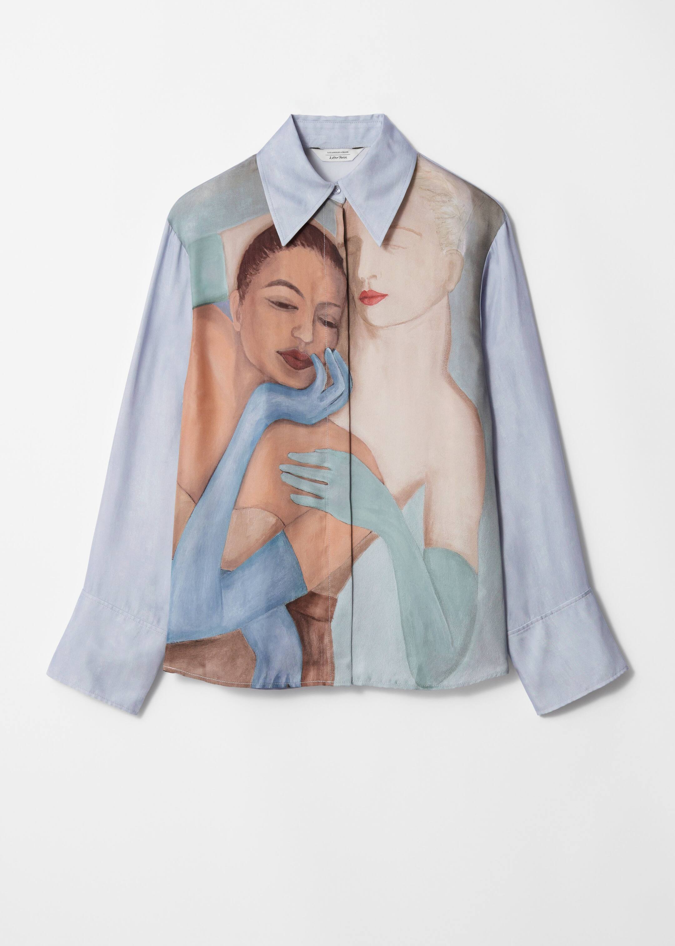 Visa större bild: Skjorta med tryck - Tryck med människor - DAM | H&M SE 1