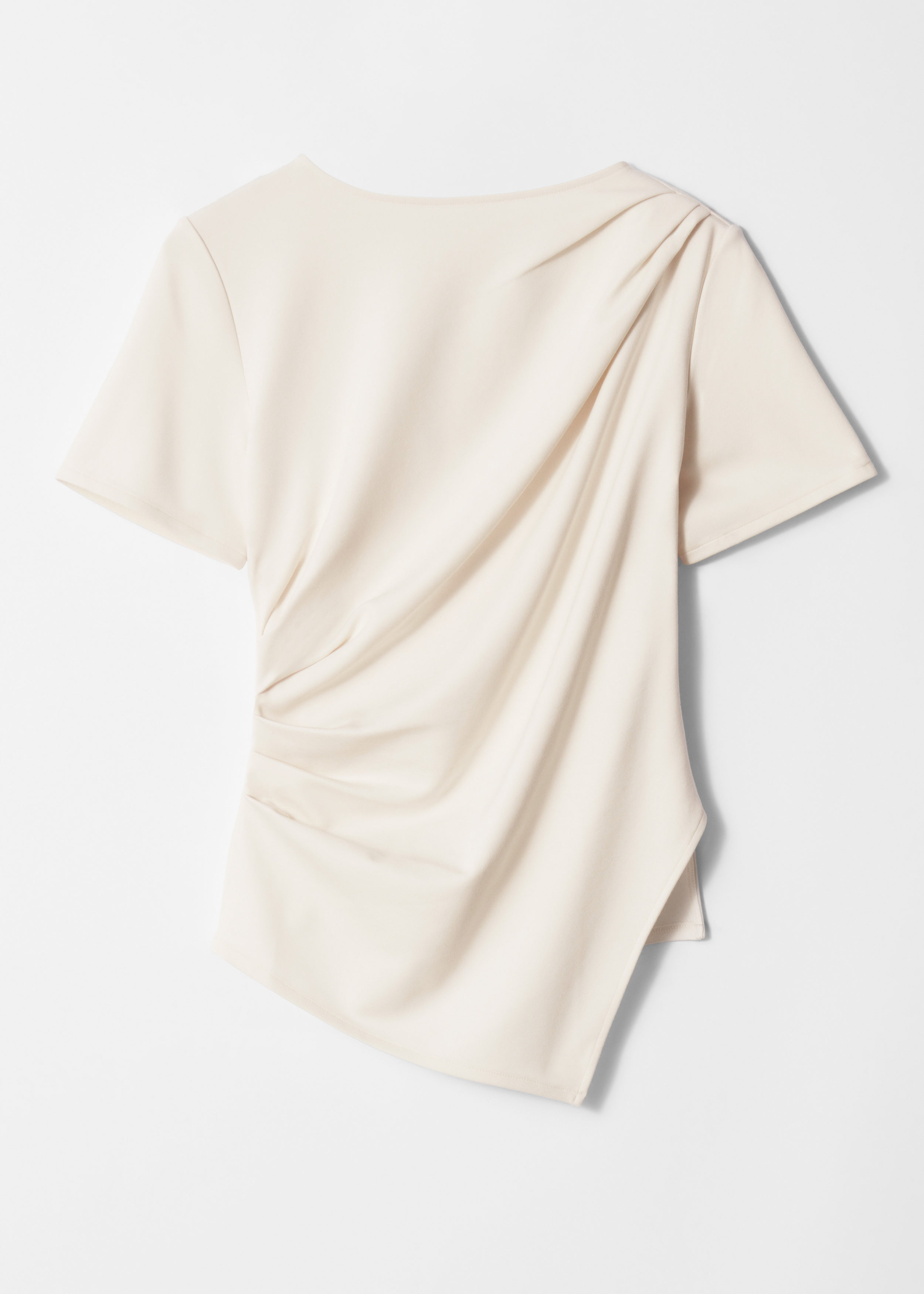 Draped Asymmetric T-shirt - White - & Other Stories US