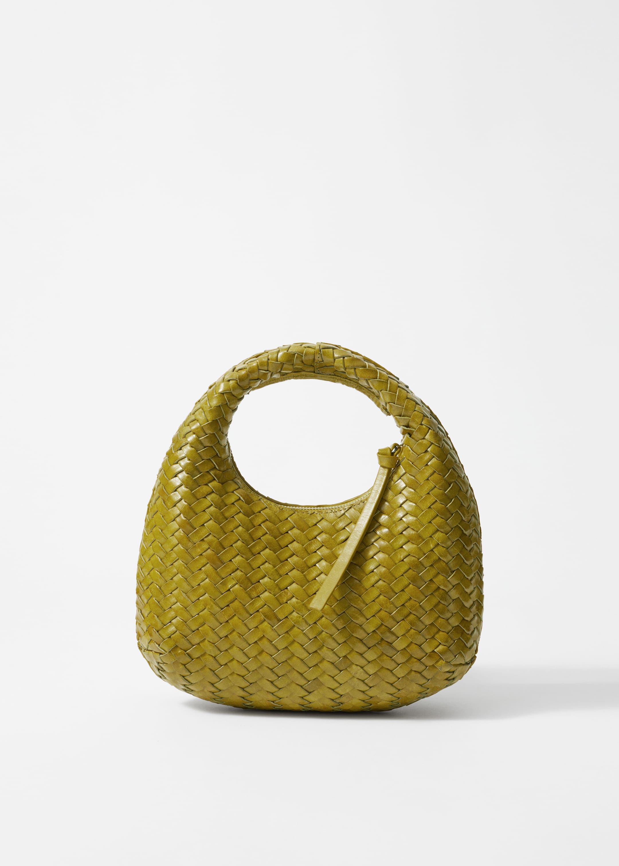 Ver imagen más grande: Bolso pequeño de piel trenzada - Verde oliva - MUJER | H&M ES 1