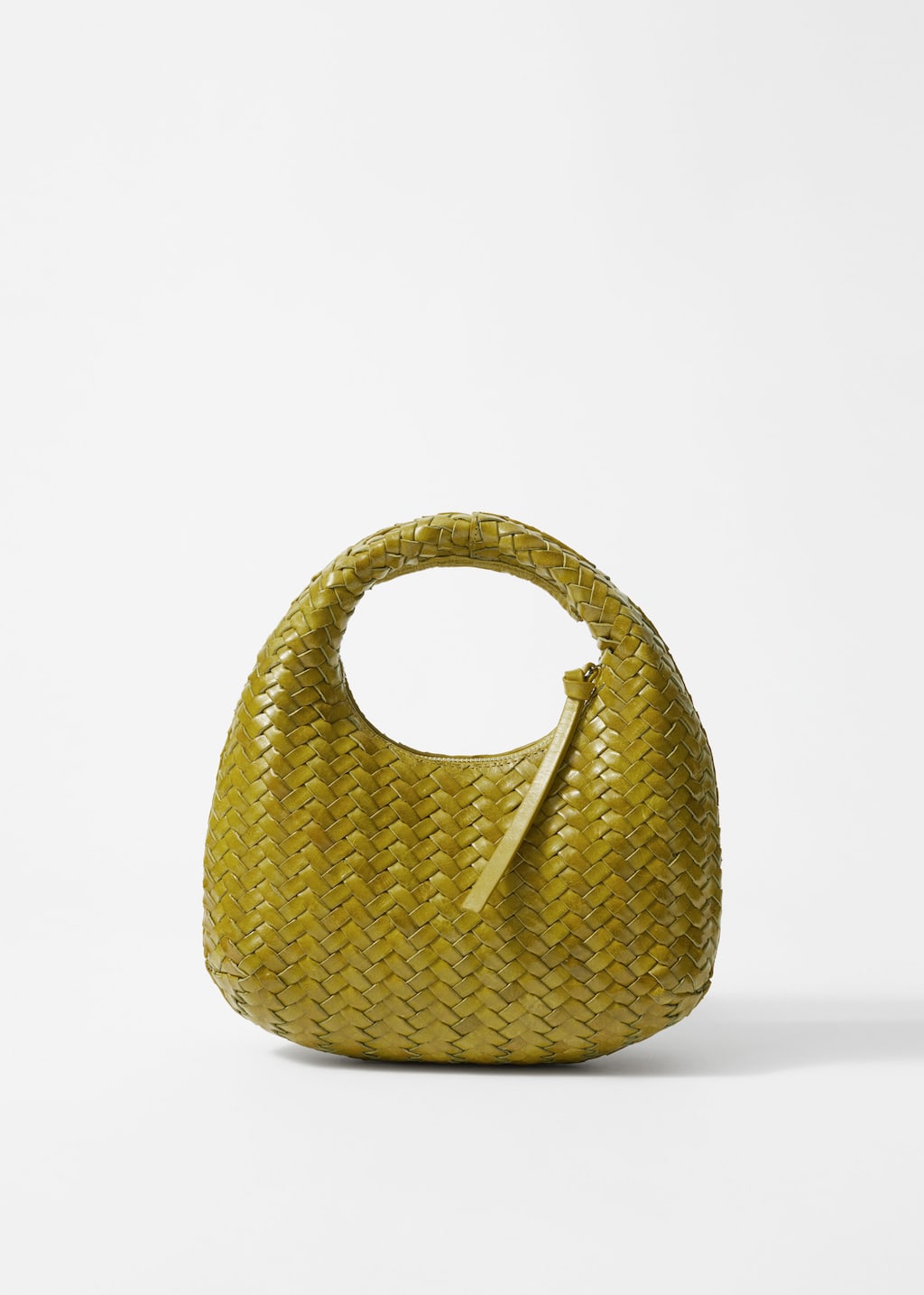 Borsa piccola in pelle intrecciata