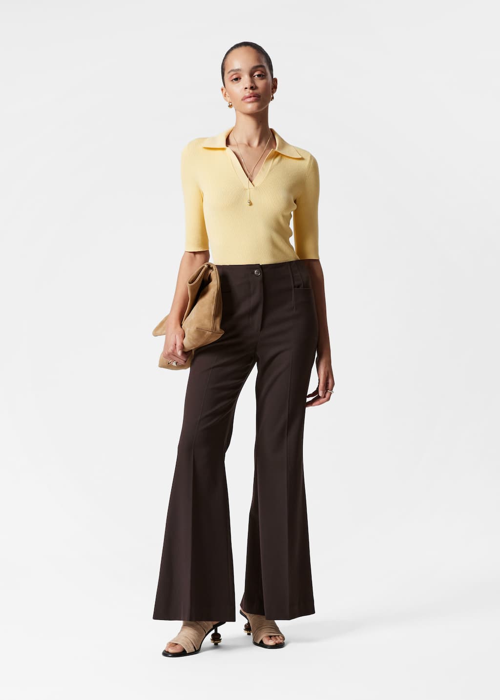 Image of Collared Short-Sleeve Top