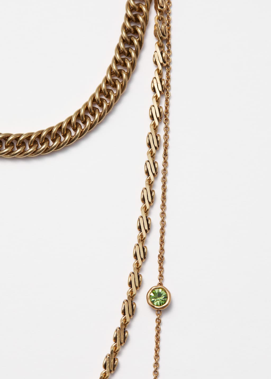 Layered Chain Necklace - {{variantName}} - Descriptive Detail