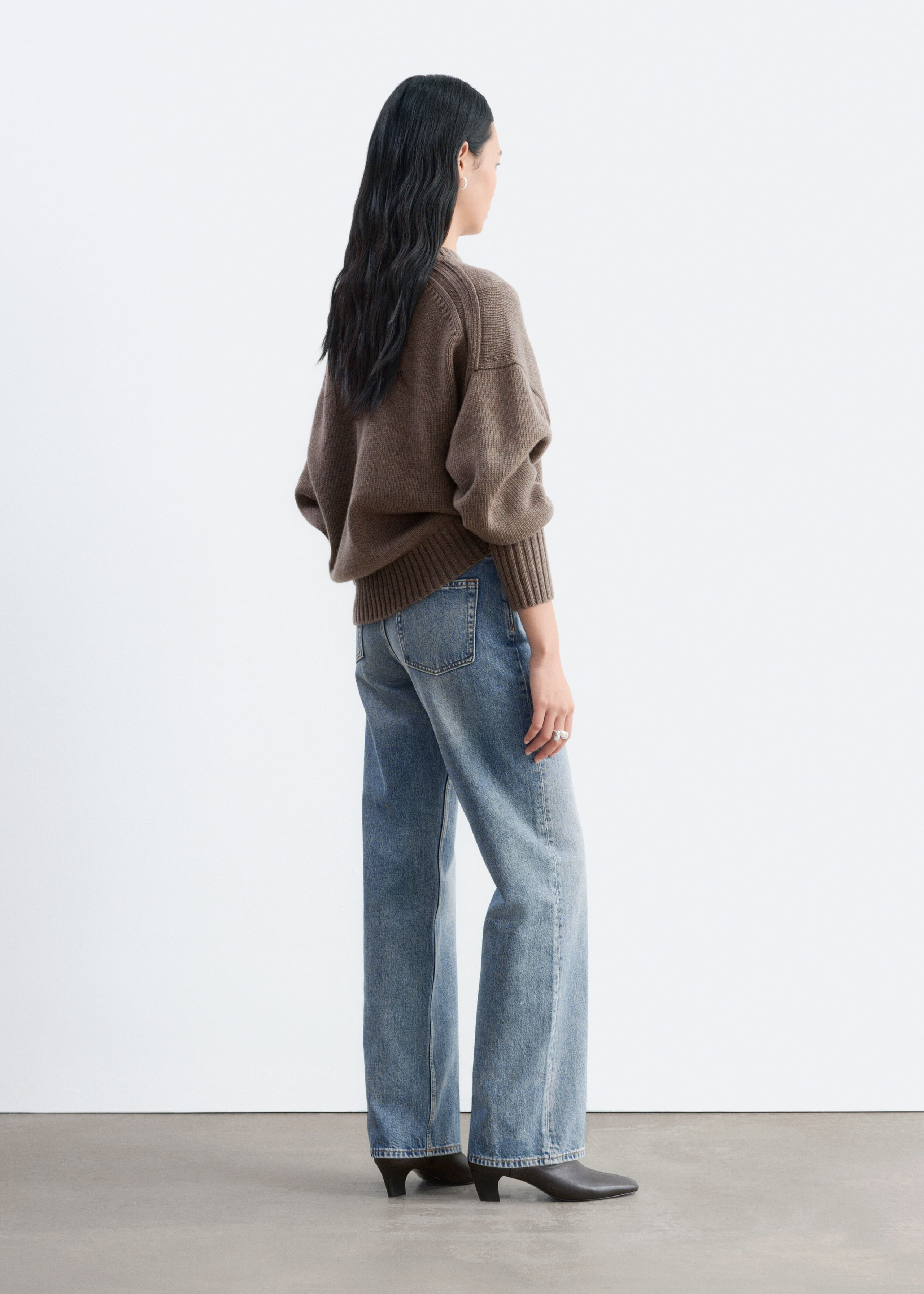 Oversized Wool-Cashmere Jumper - Dark Mole - Still Life