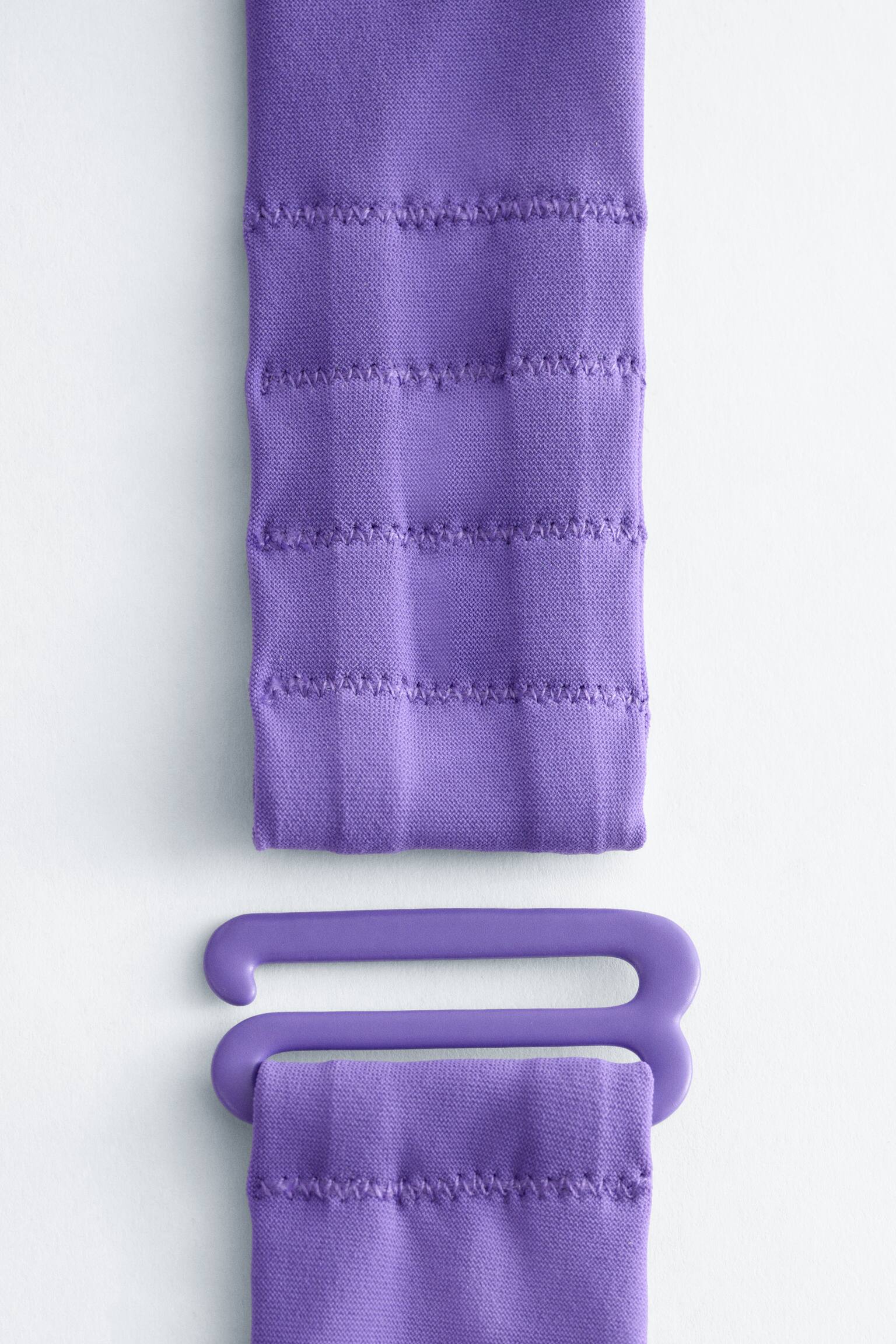 Kaarituellinen bikinitoppi rusettikoristeella - Violetti - 3