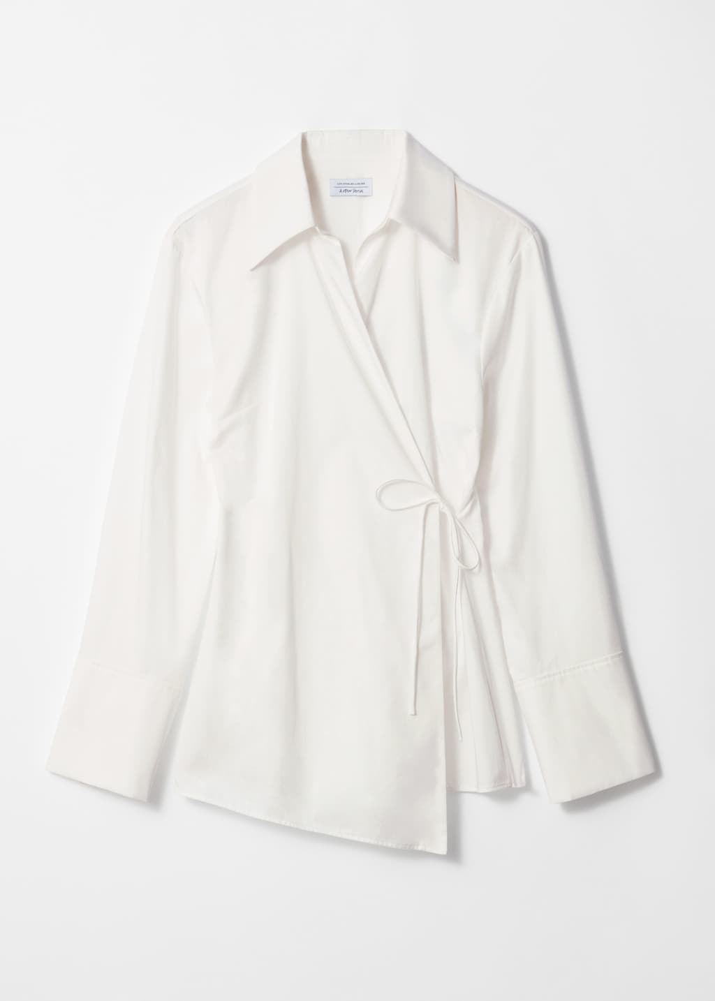 Camicia a portafoglio in cotone - Bianco - Natura morta