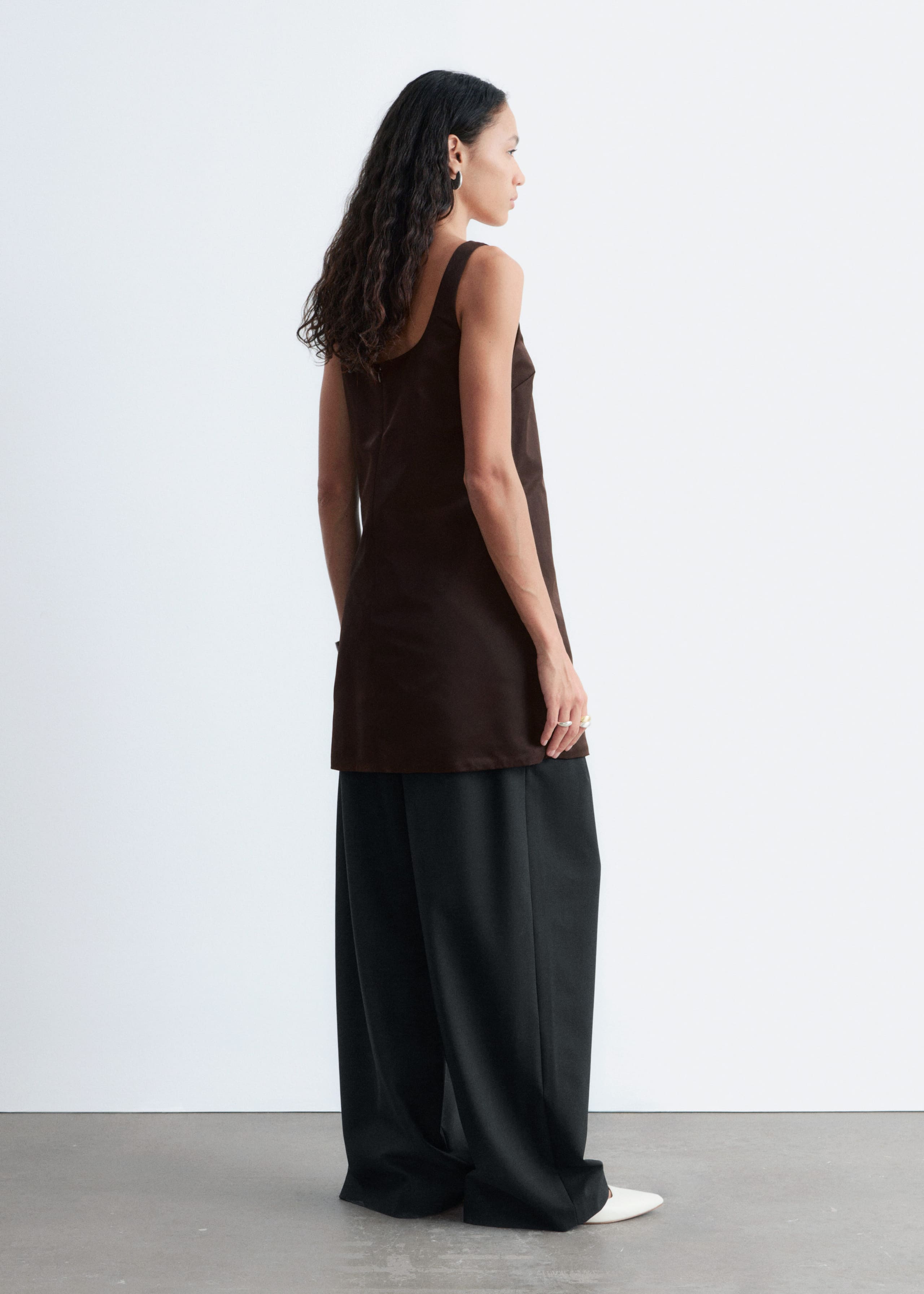 Image of Sculpted Drawstring Mini Dress