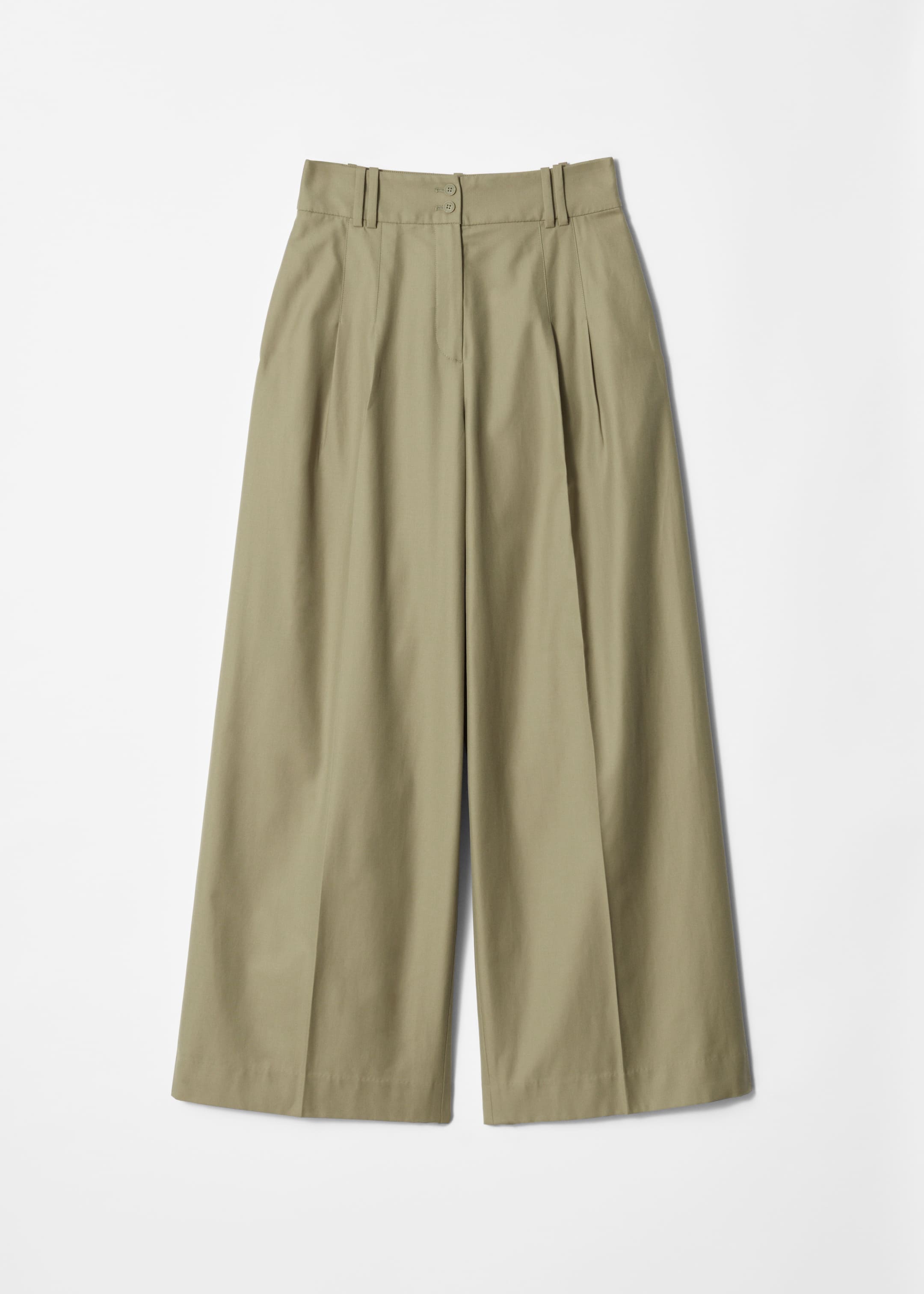 Größeres Bild ansehen: Hose mit Falten - Khaki - Ladies | H&M DE 5