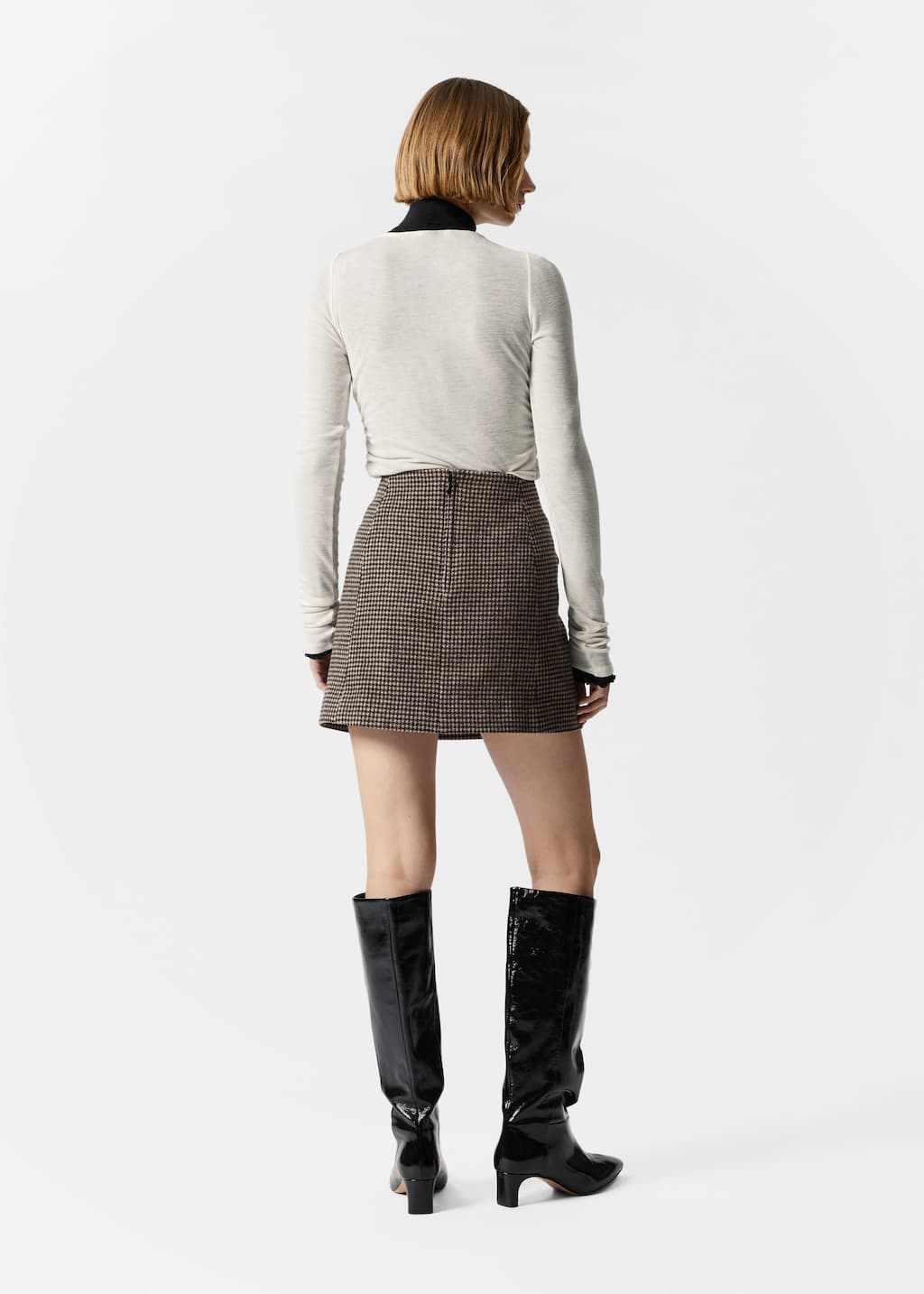 Image of Flap-Pocket Mini Skirt