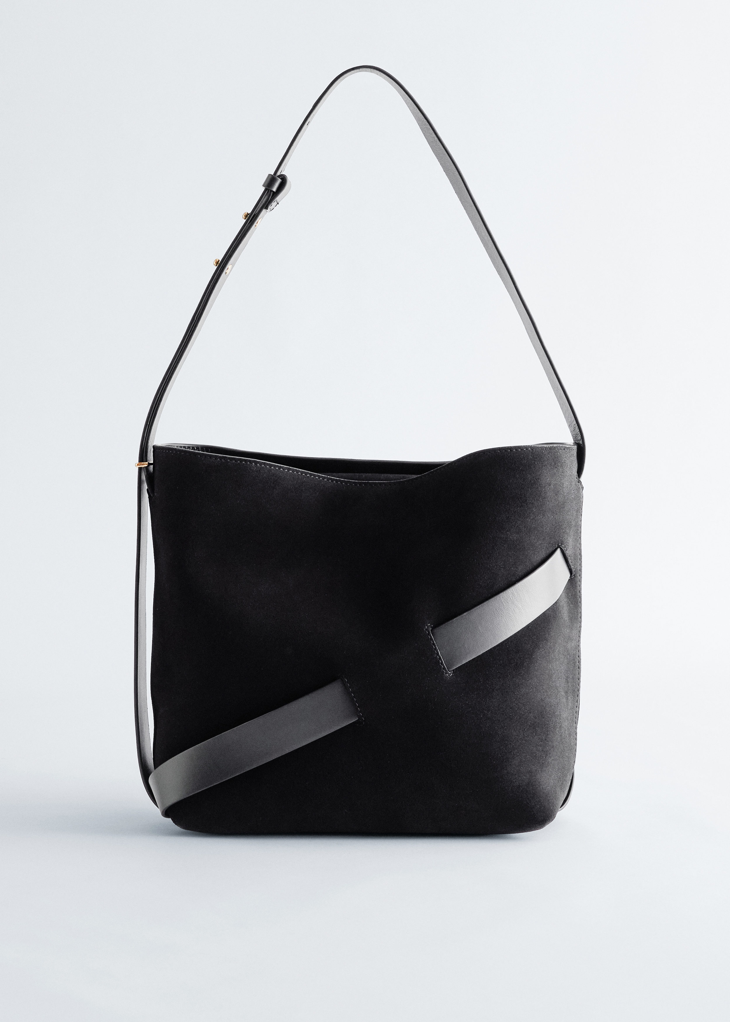 Shoulder Bag Black Suede Bucket Bag Rebecca Minkoff Black Suede