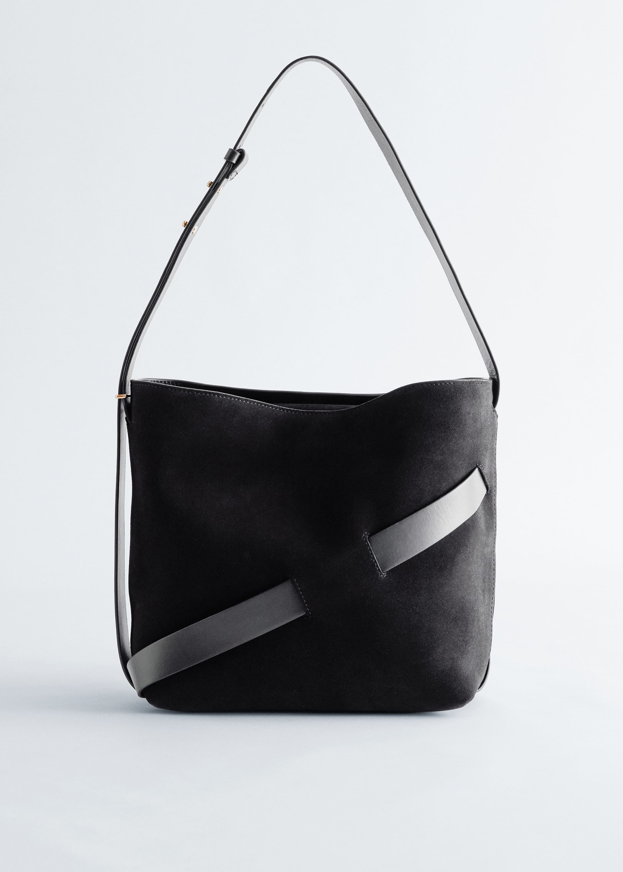 Image of Suede Bucket Bag