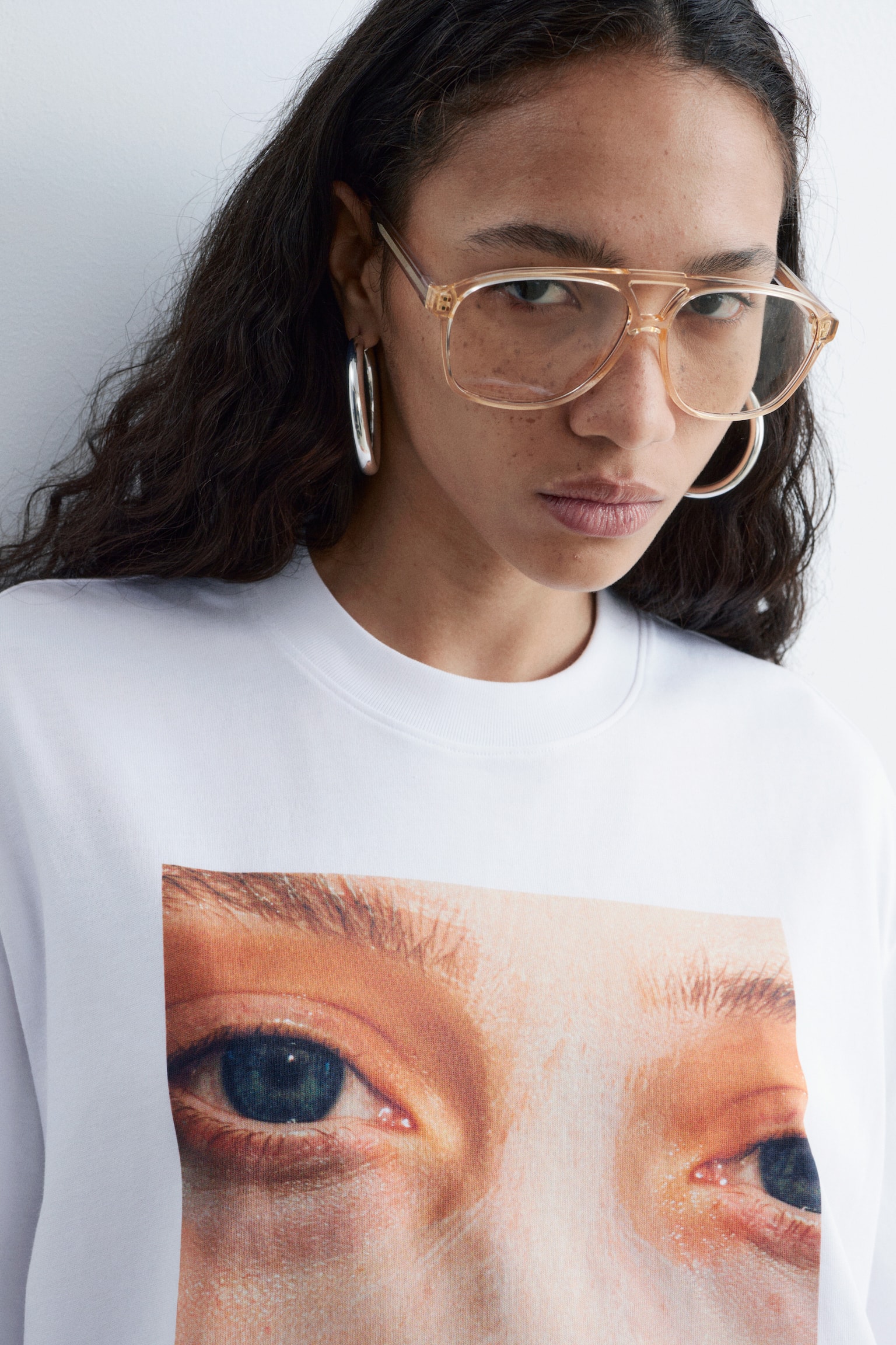 T-shirt oversize à imprimé - Blanc/Imprimé blanc/Blanc/Imprimé blanc/Blanc/Imprimé blanc - 6