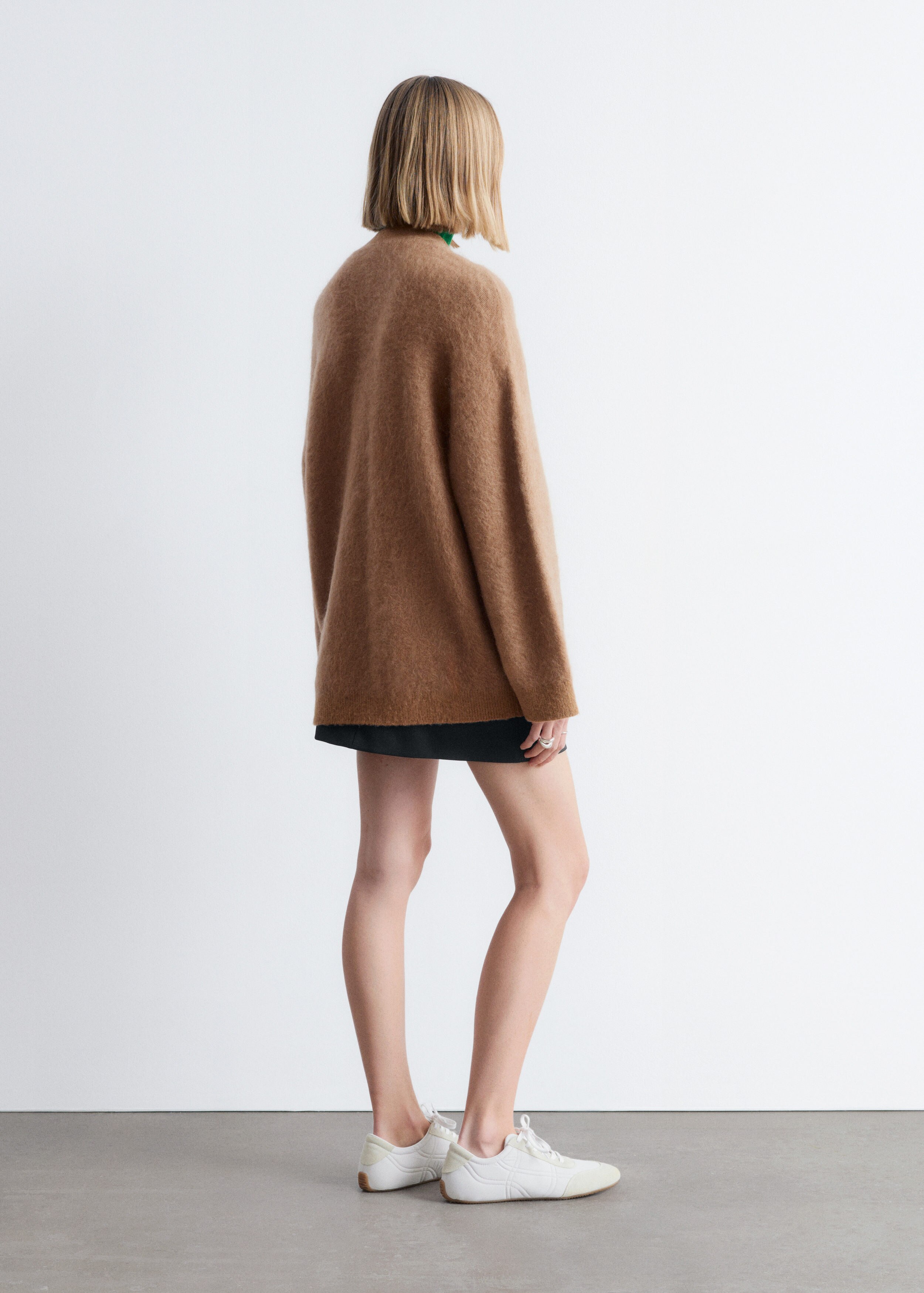 Oversized Mohair-Blend Cardigan - Brown - & Other Stories US