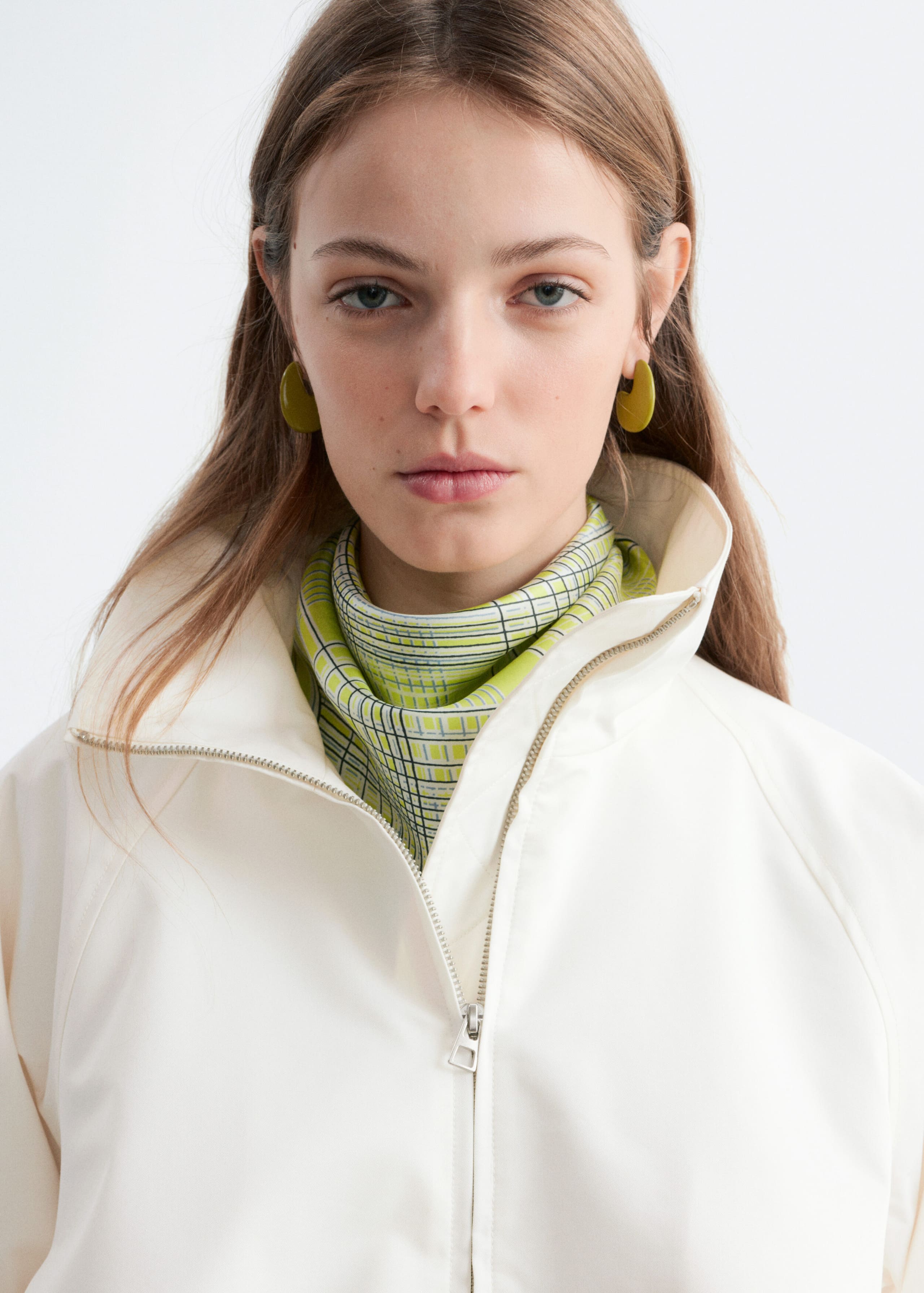 Image of Zip-Up Twill Jacket