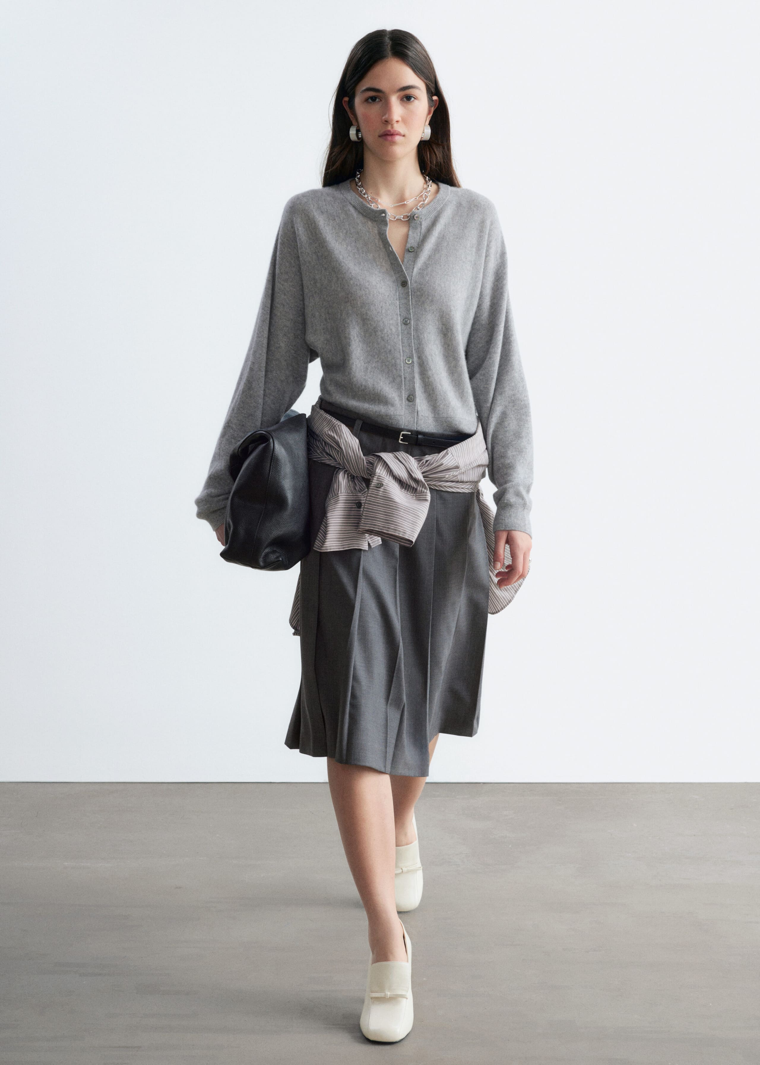 Cashmere Cardigan - Grey - Still Life