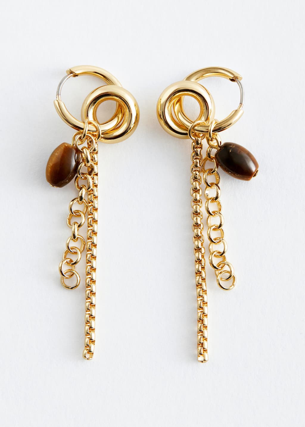 Image of Charm Hoop Earrings