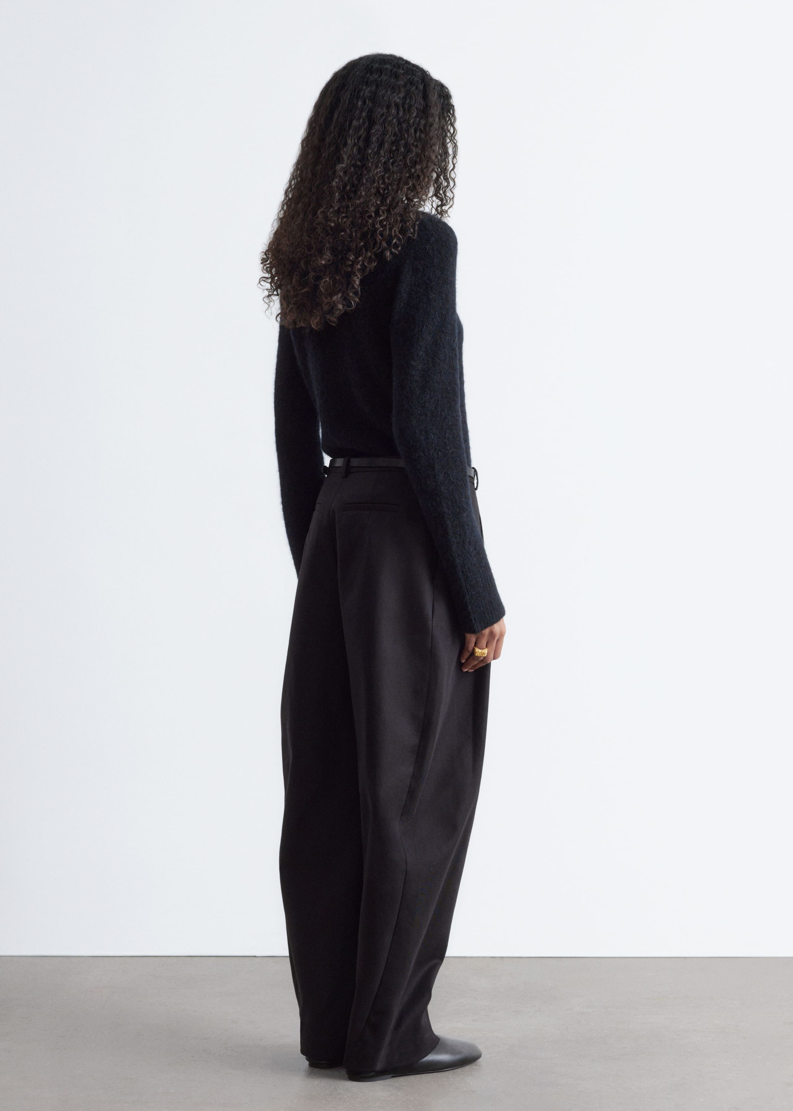 Slim Fit Knitted Sweater - Light Yellow - Lookbook