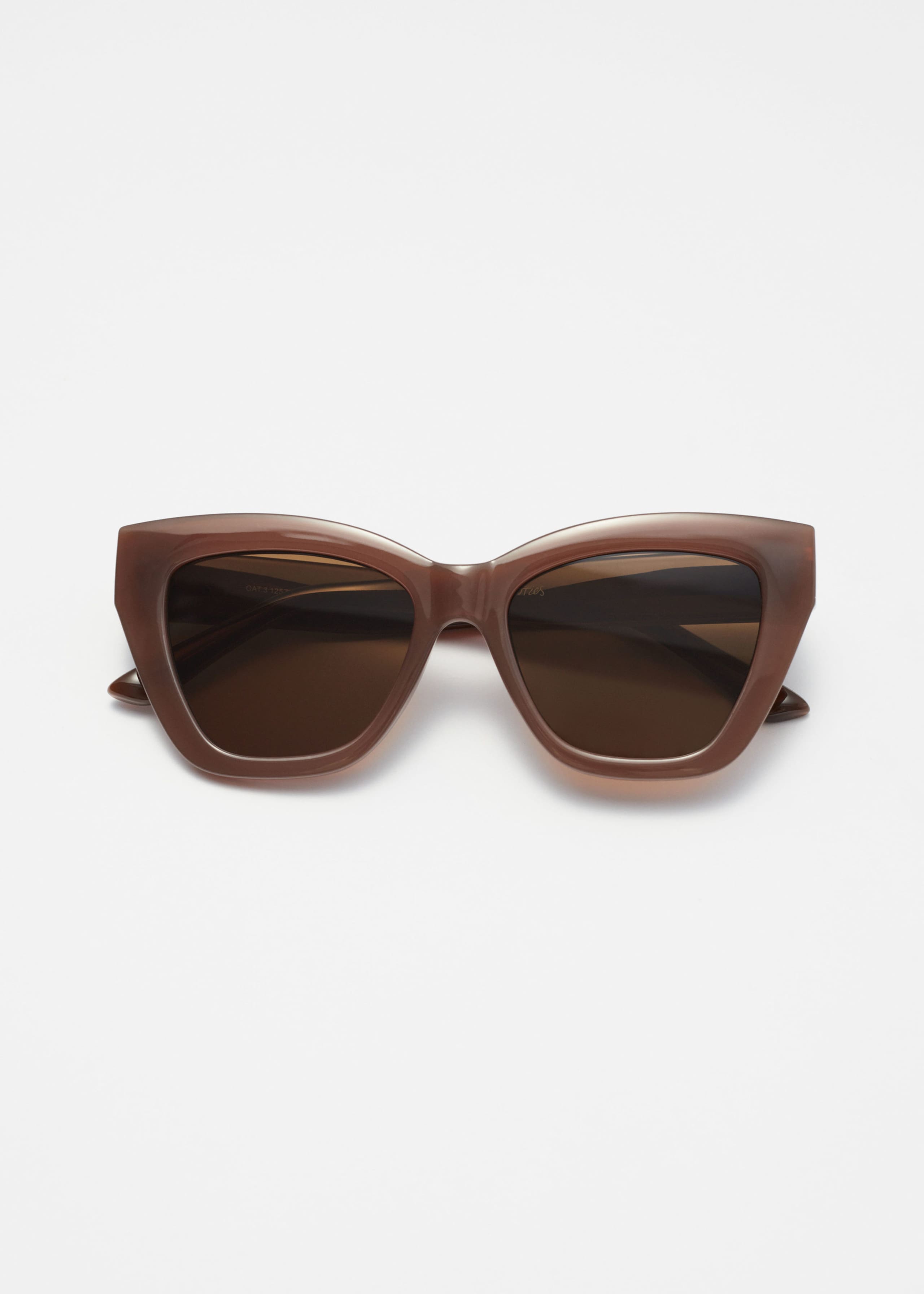 Occhiali da sole cat-eye - Marrone - Natura morta