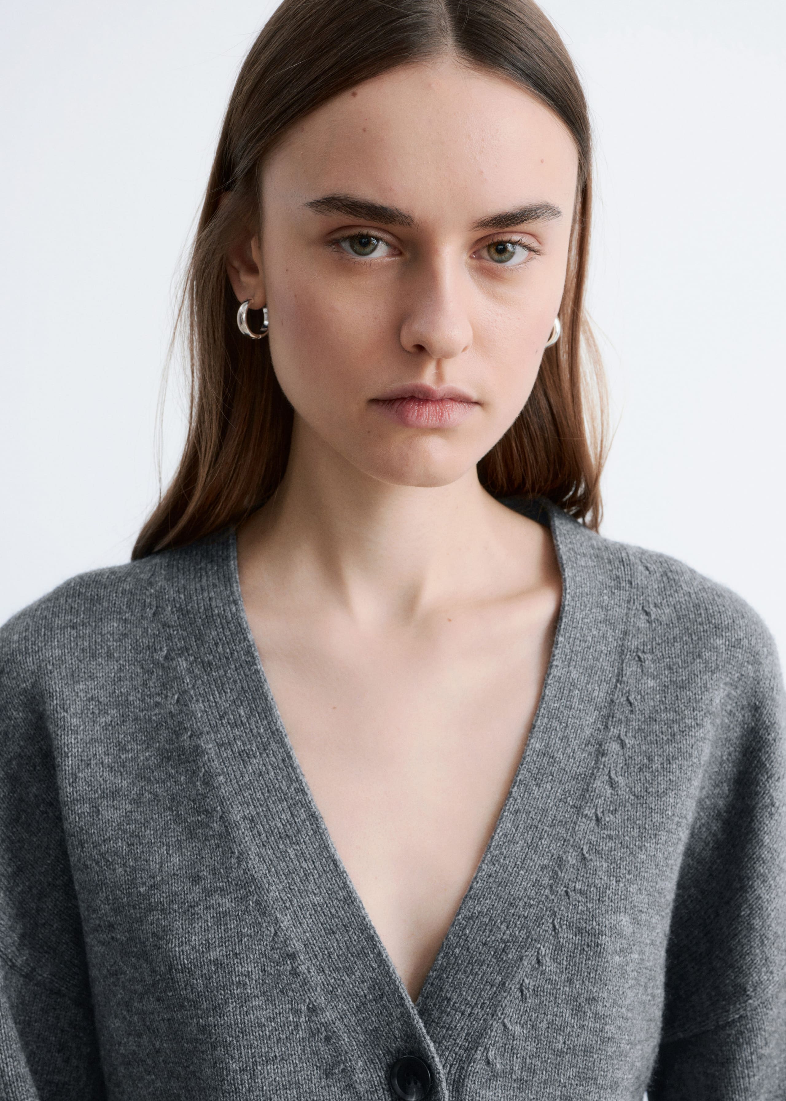 Image of Tapered Knit Cardigan