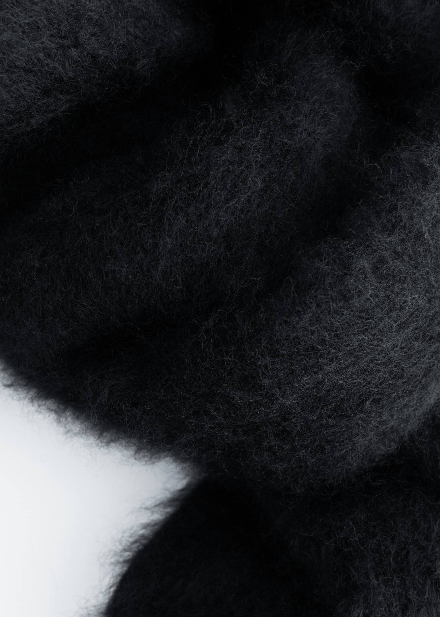 Cárdigan de punto de cachemira - Negro/Azul claro/Marrón cobre - 4