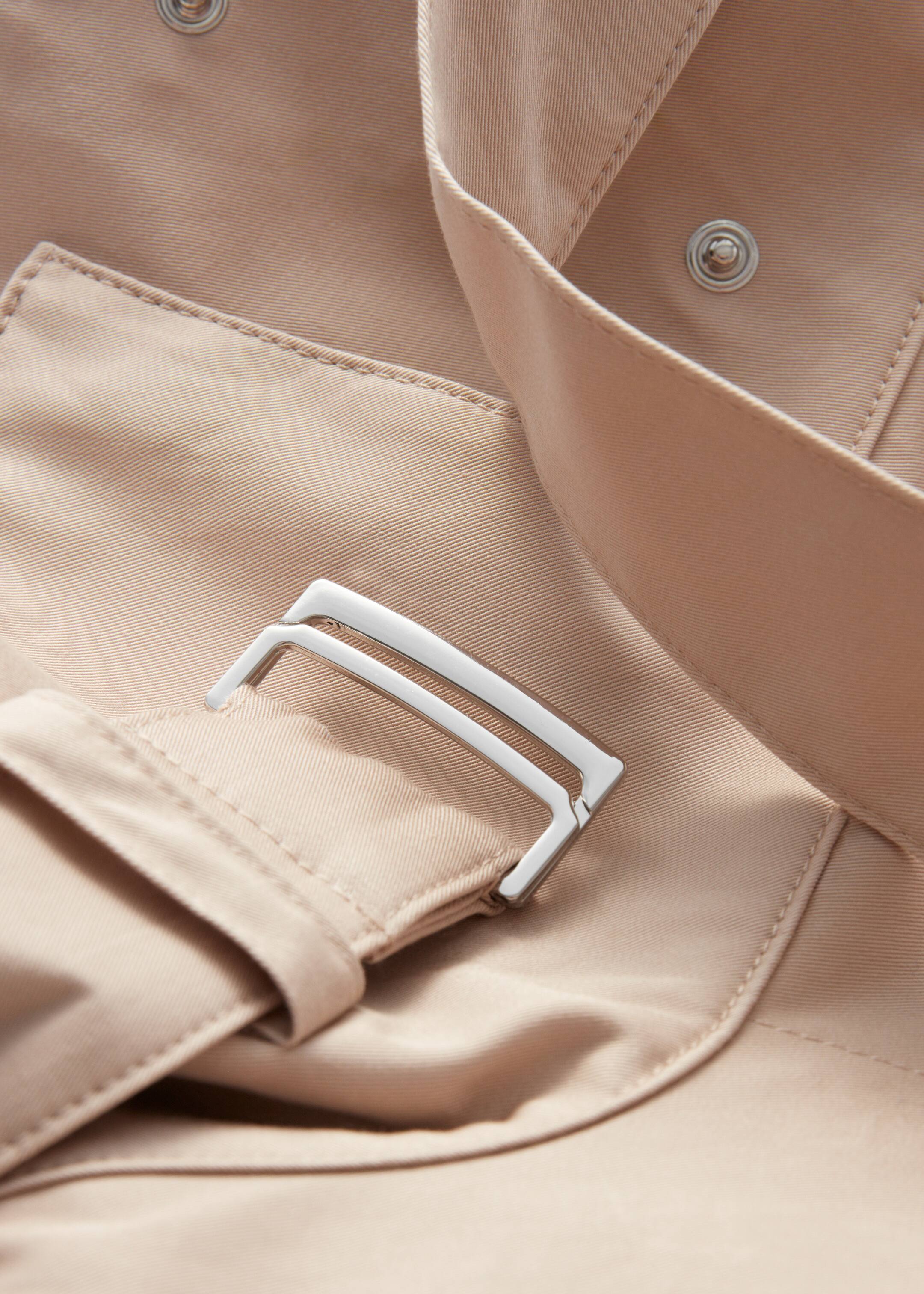 Visa större bild: A-linjeskuren jacka med hög krage - Beige - DAM | H&M FI 8