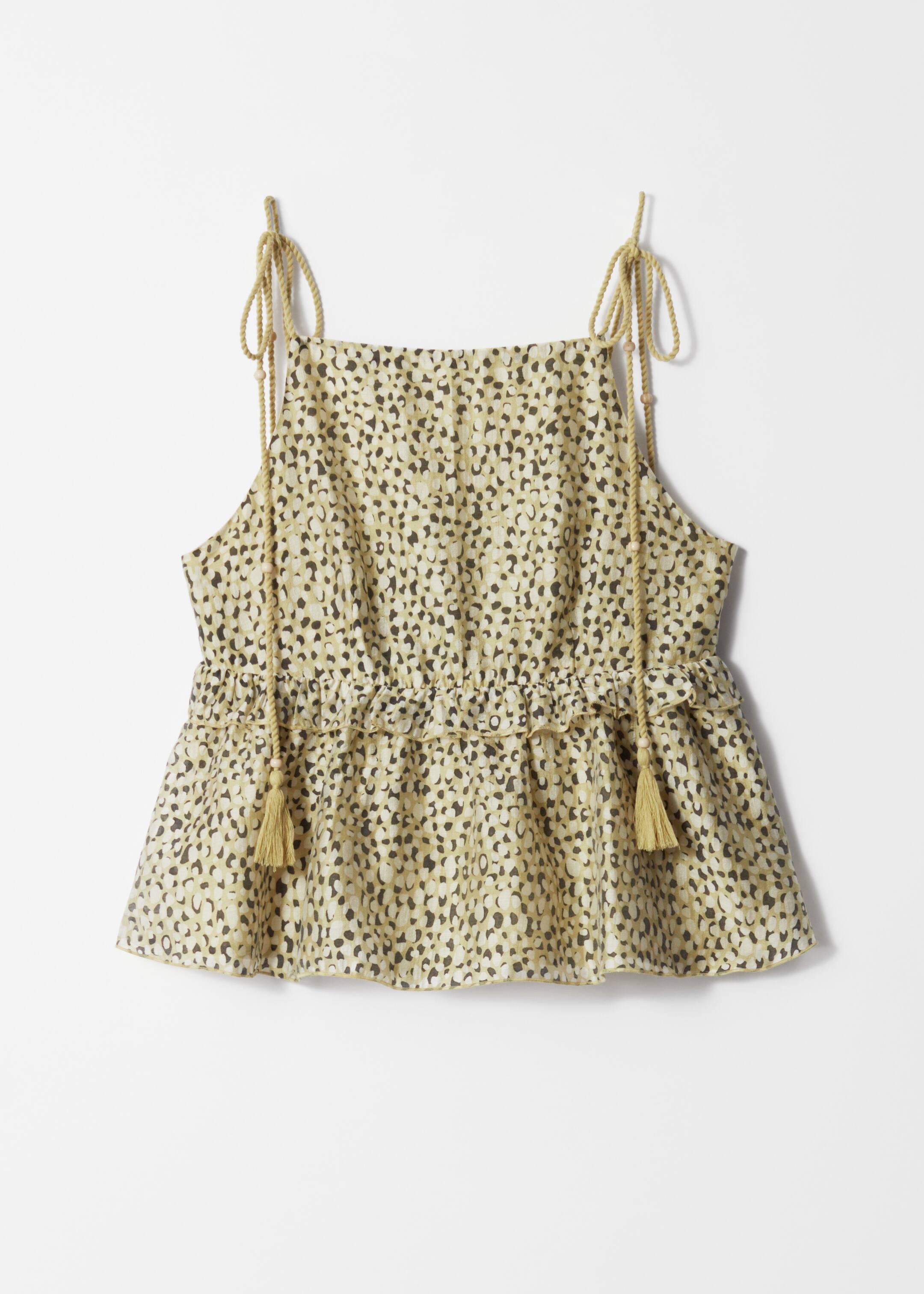 Visualizza immagine più grande: Top con spalline e gale con volant - Motivo astratto - DONNA | H&M IT 5