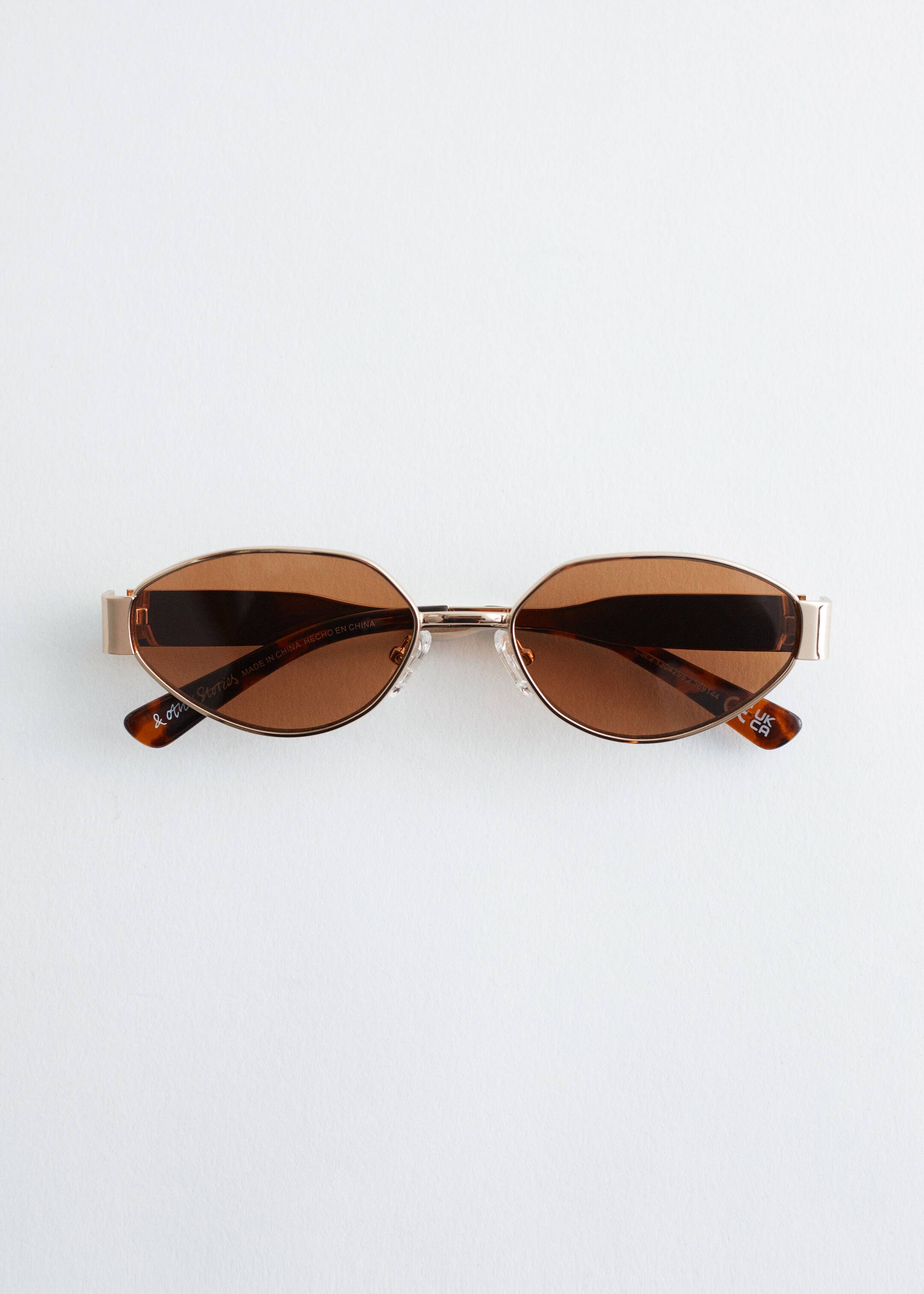 Agrandir l'image: Lunettes de soleil à monture ovale métallique - Doré/Brun - FEMME | H&M FR 3
