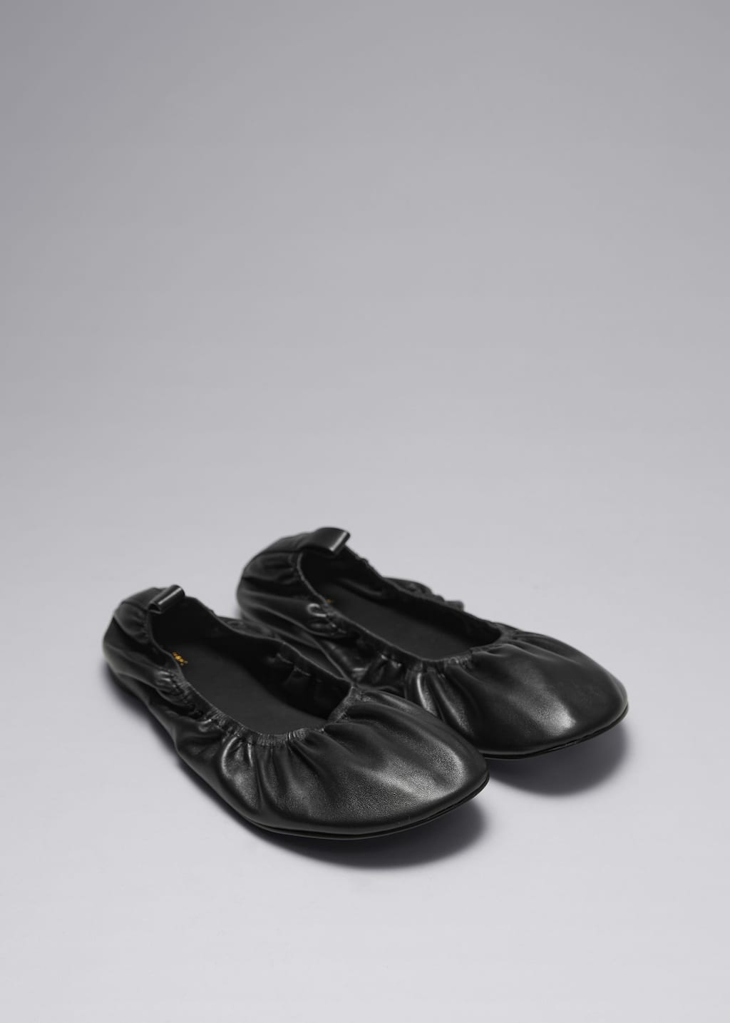 Image of Ballerines en cuir froncé