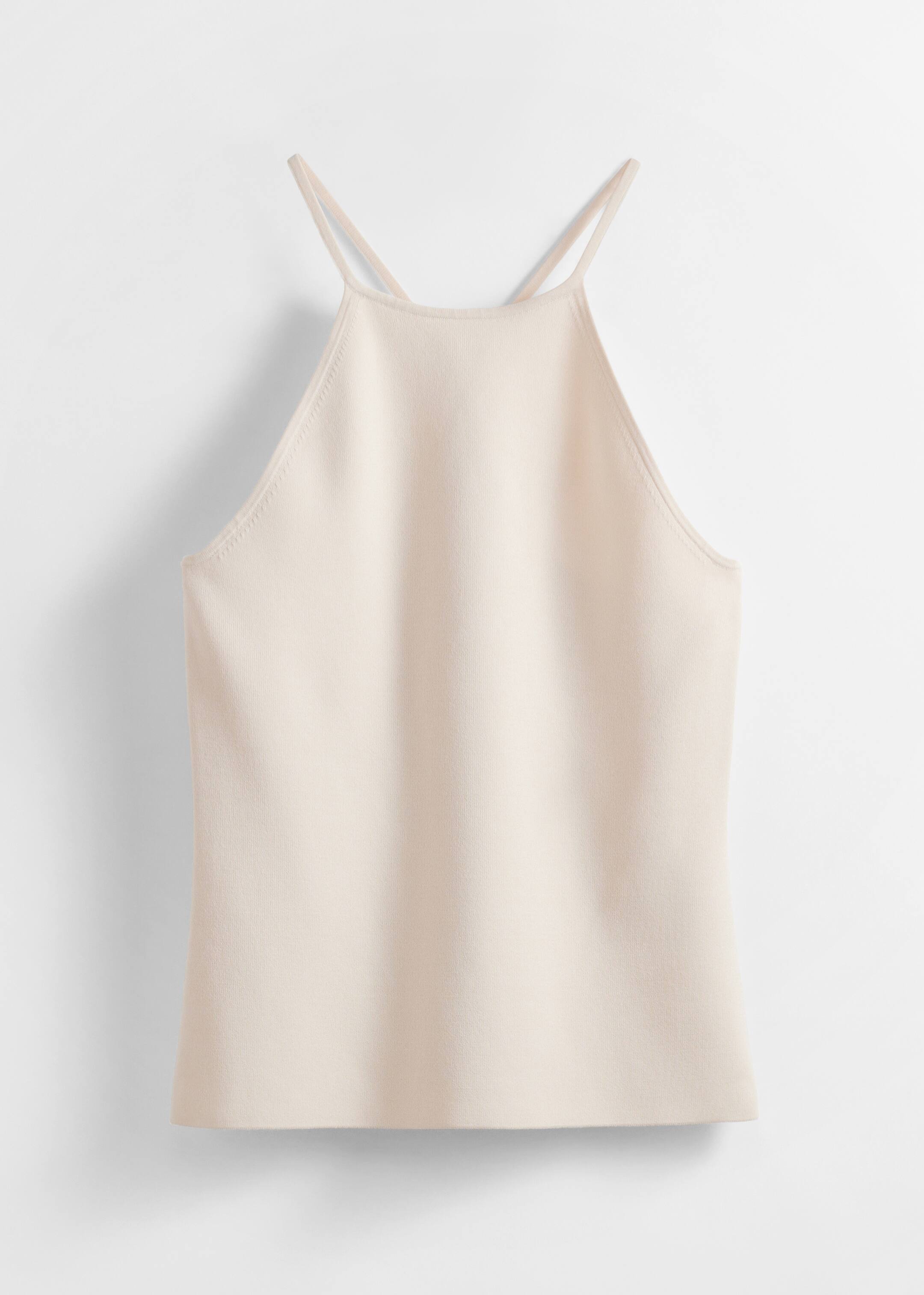 Größeres Bild anzeigen: Neckholdertop mit überkreuzten Trägern - Creme - Ladies | H&M AT 1