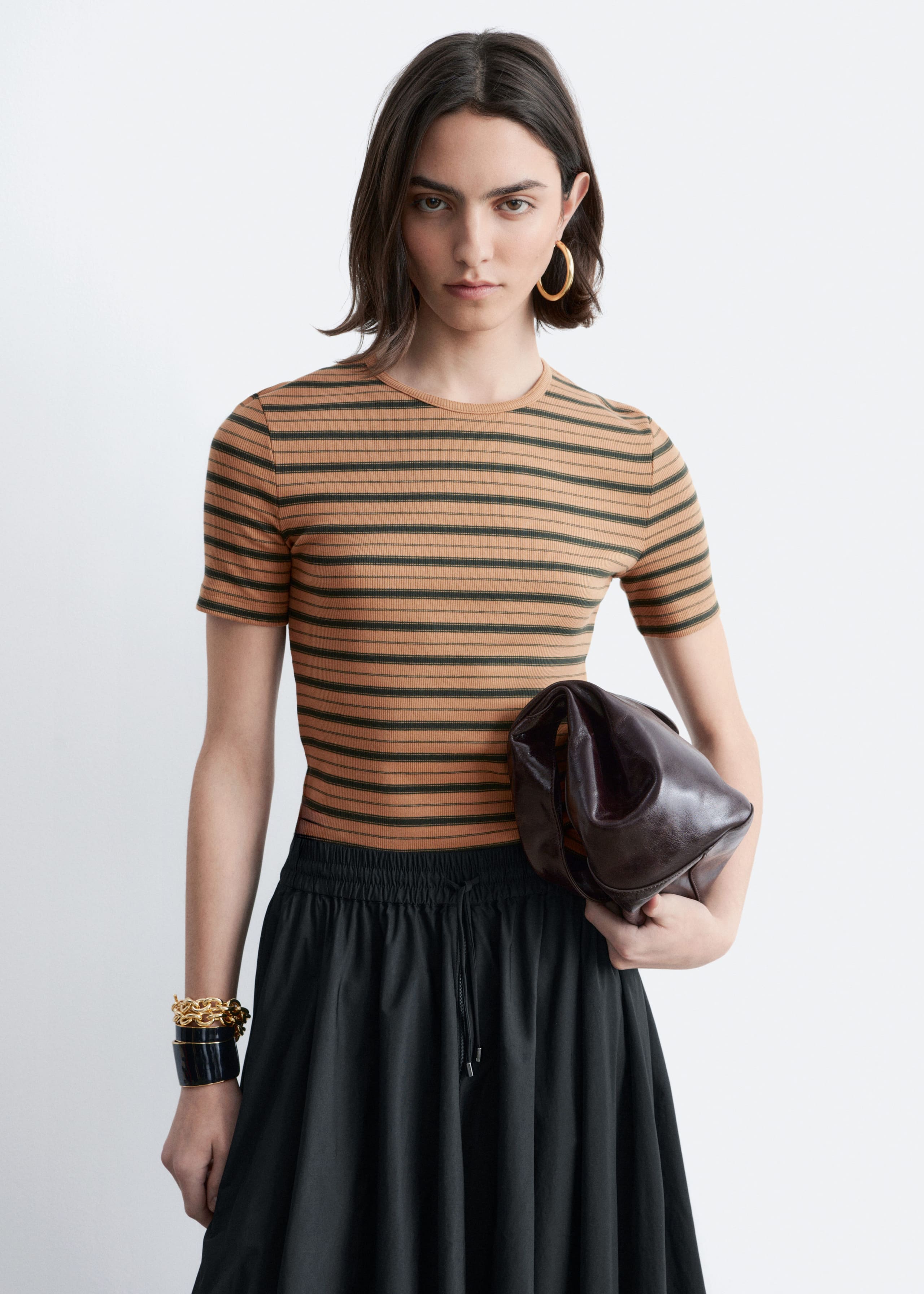 Image of Ribbed T-shirt