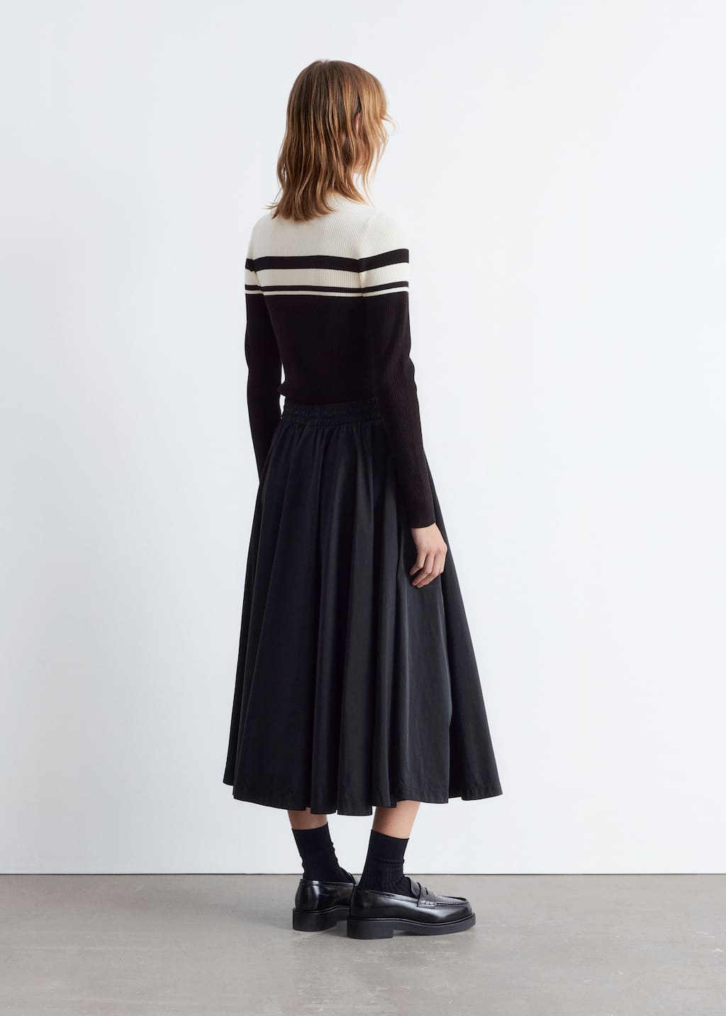Image of Pullover mit kurzem Reißverschluss und Stehkragen