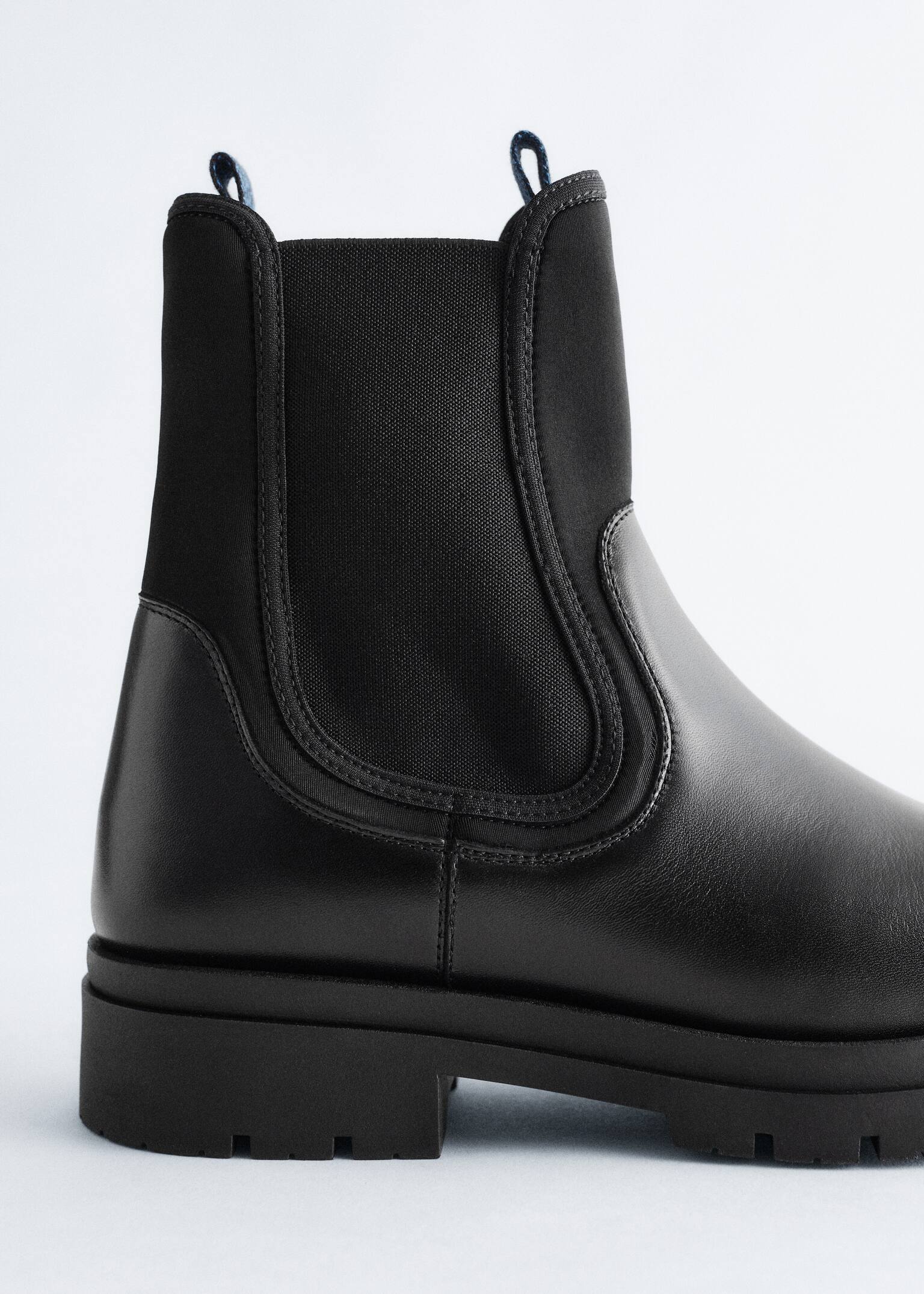 Cizme Chelsea din piele - Negru - 6