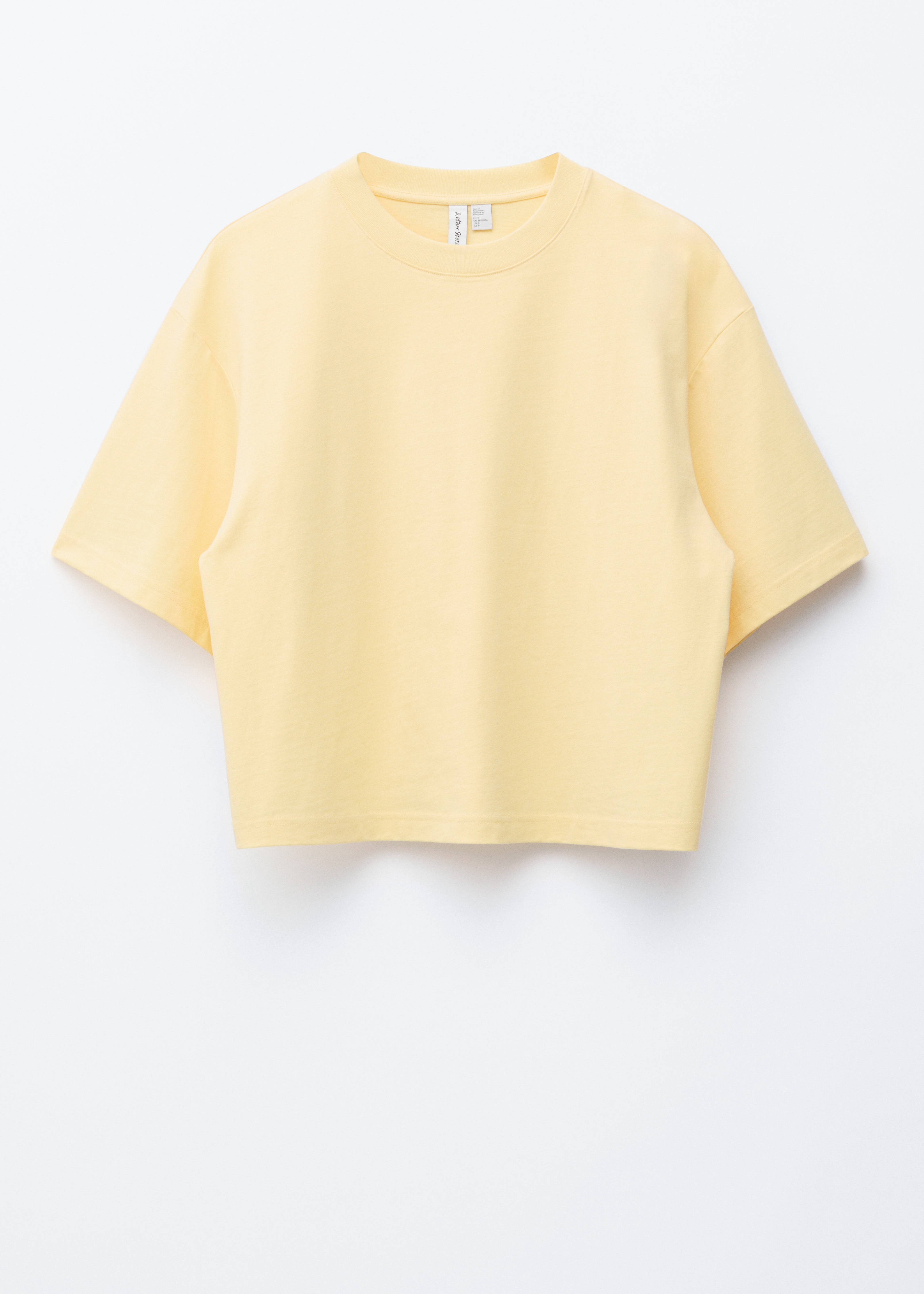 Kastenförmiges T-Shirt - Gelb/Rot/Grau/Hellblau/Schwarz/Weiß/Braun