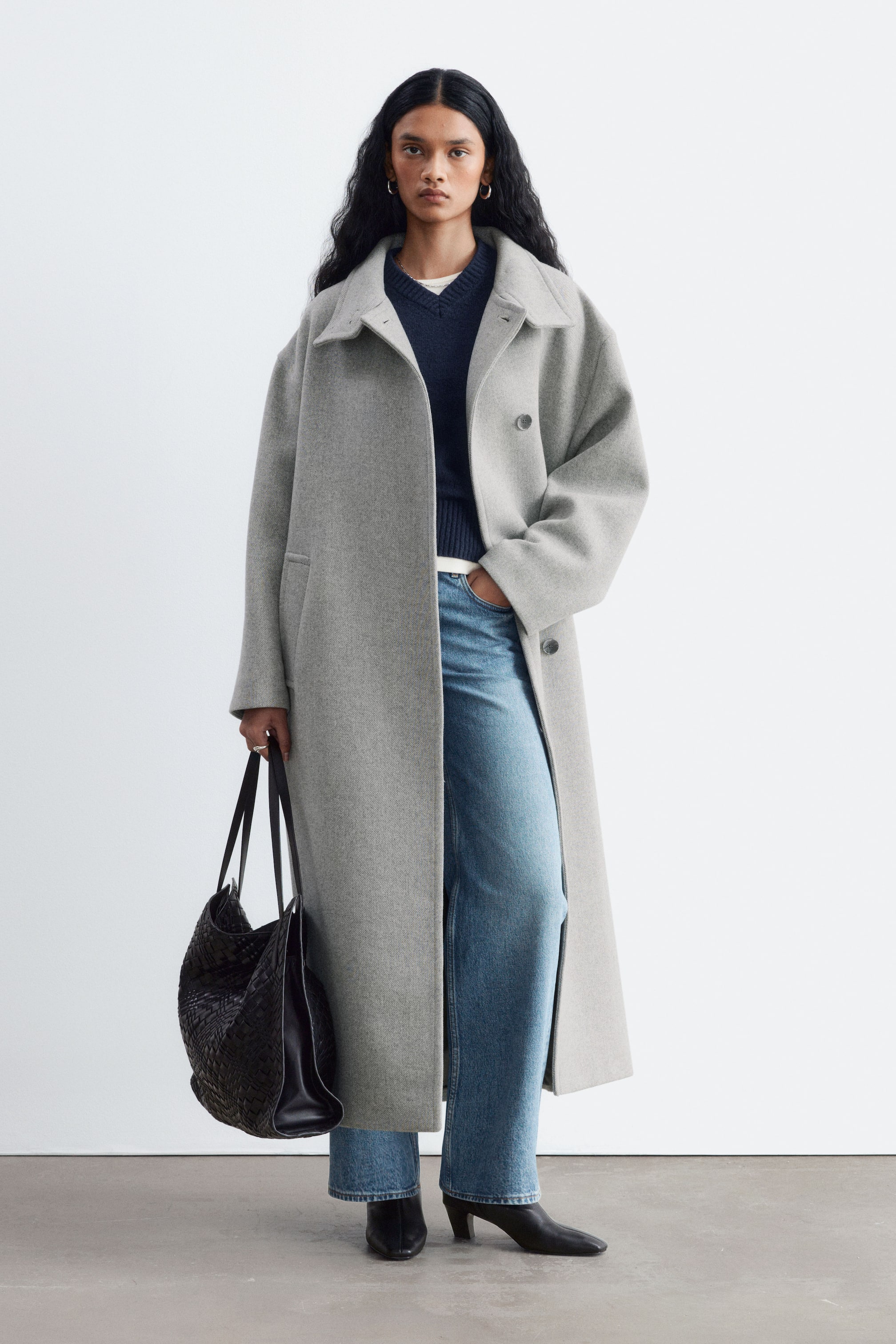 Agrandir l'image: Manteau oversize - Gris clair - FEMME | H&M BE 1