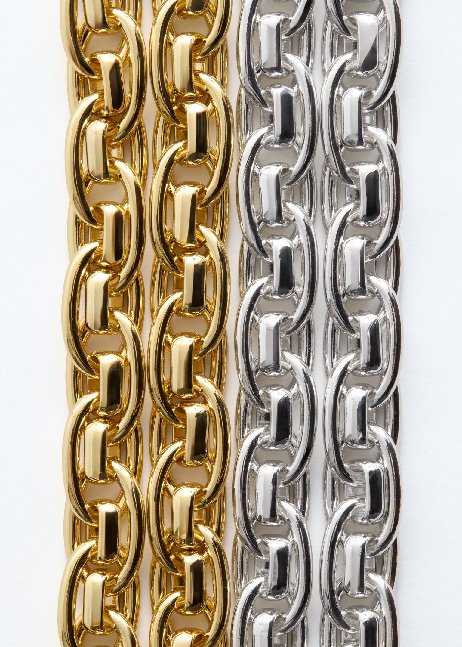 Collier en chaîne - Doré/Argenté - 3