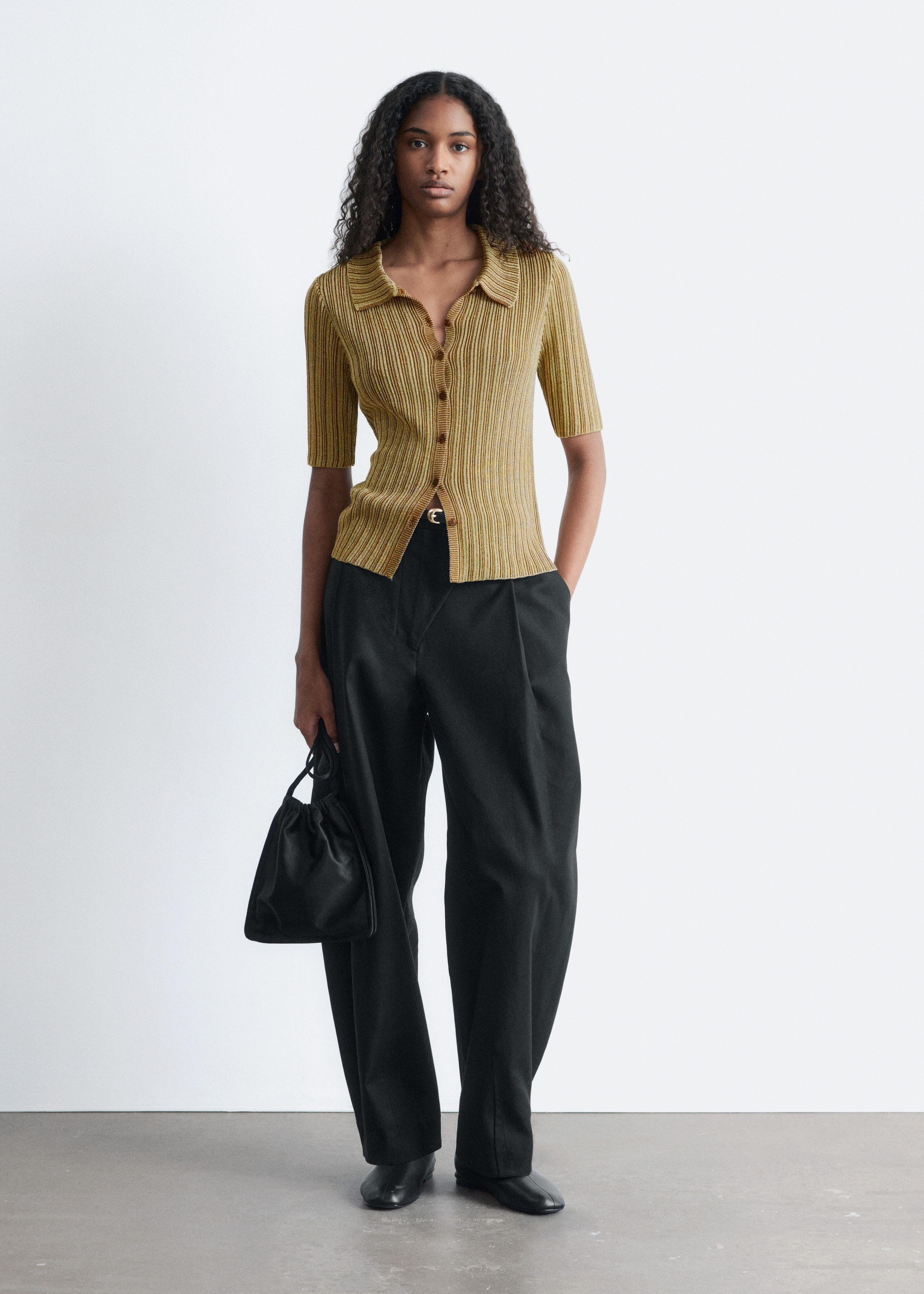 Twisted Gathered Top - Ivory - & Other Stories NL