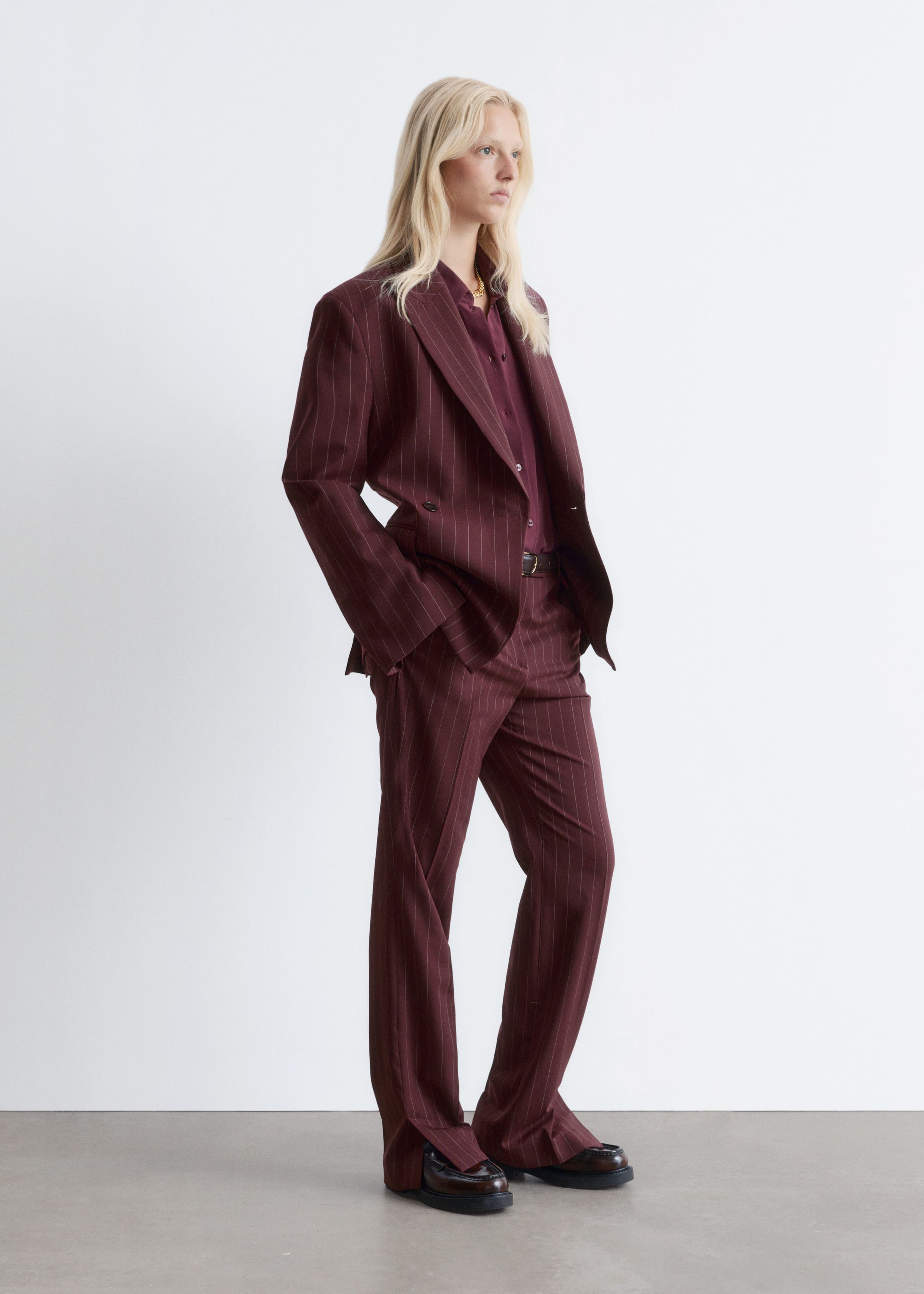 Image of Doppelreihiger Blazer aus Wolle