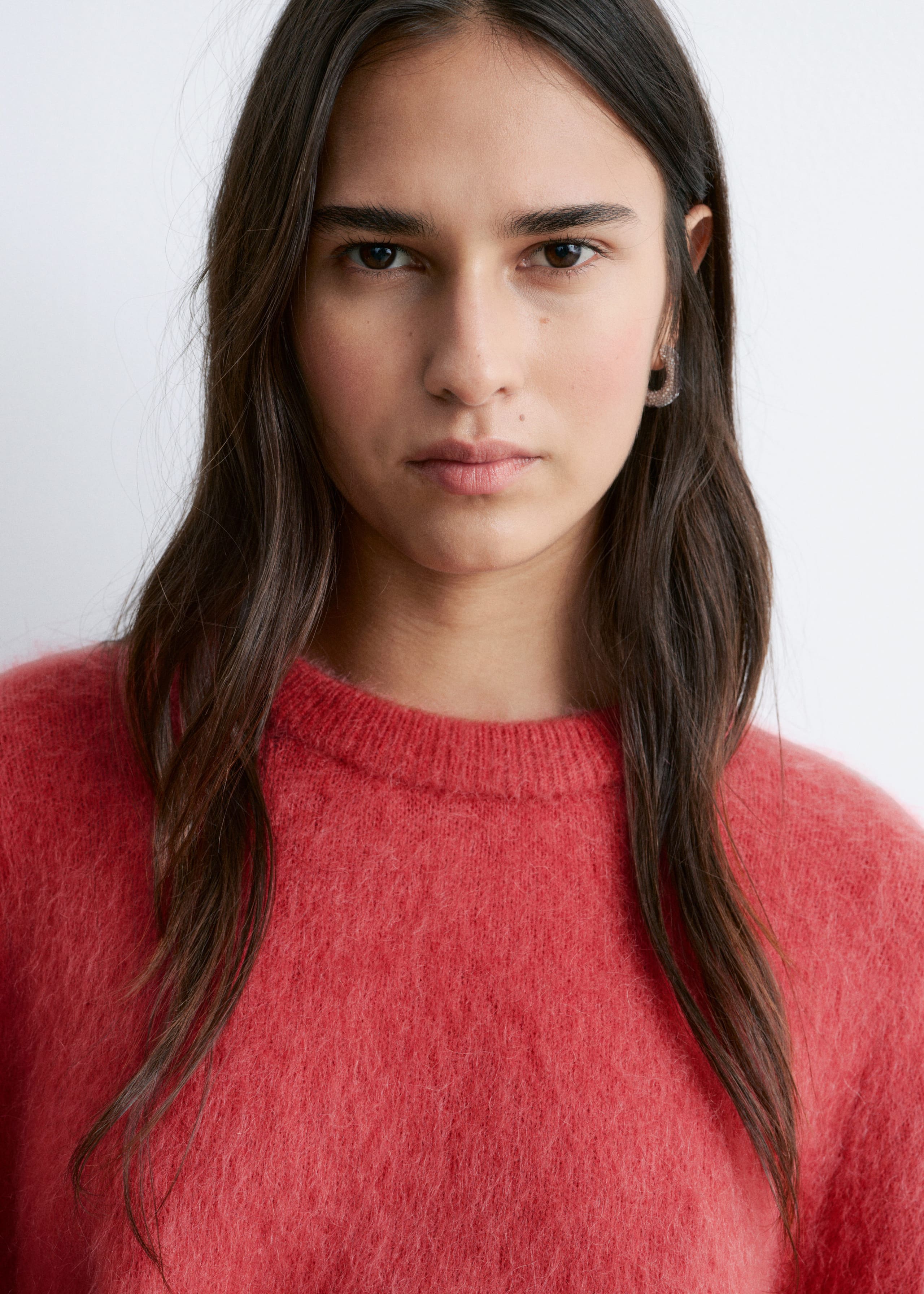 Image of Mohair-Blend Knitted T-shirt