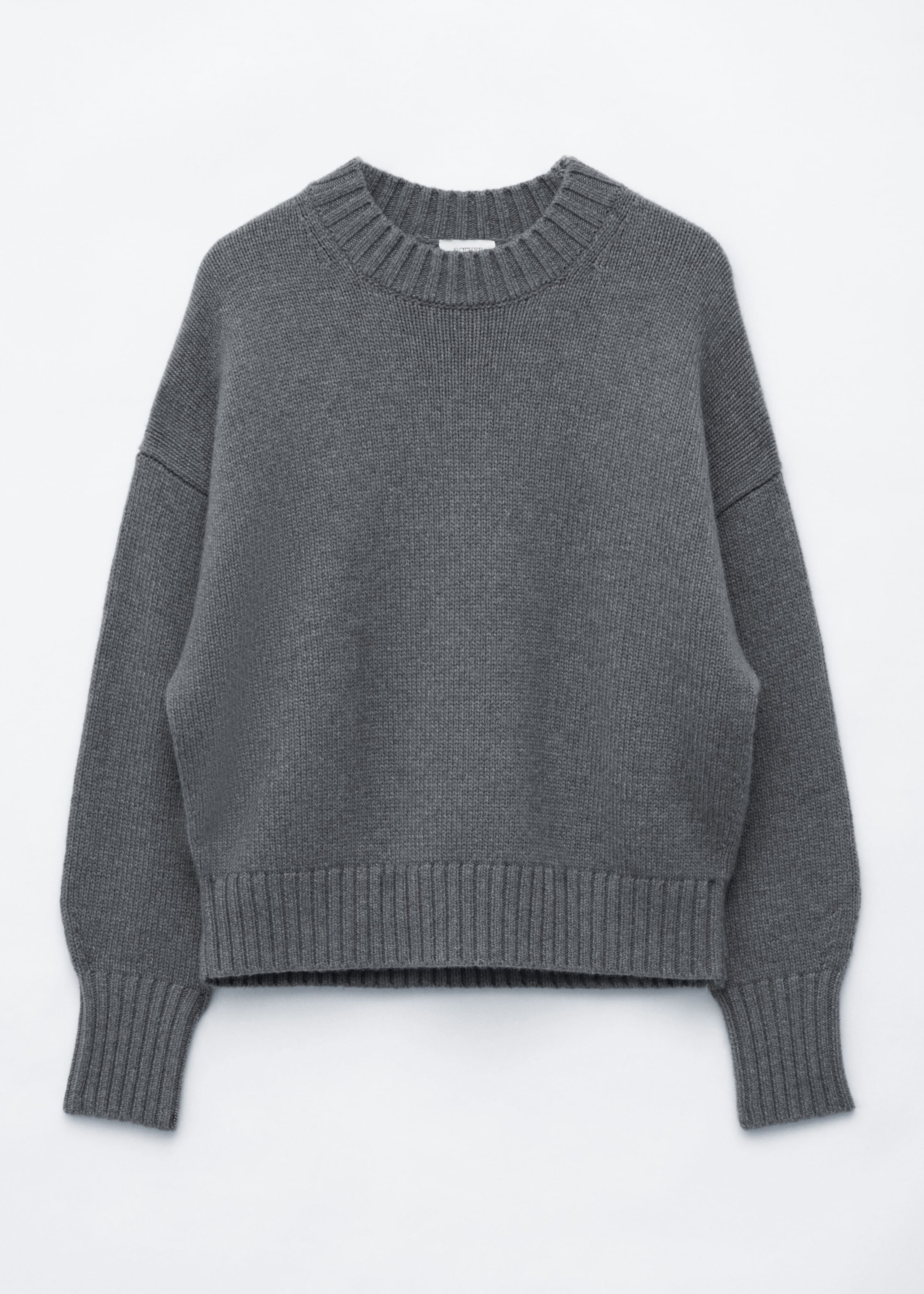 Maglione oversize in lana e cashmere - Grigio - Natura morta